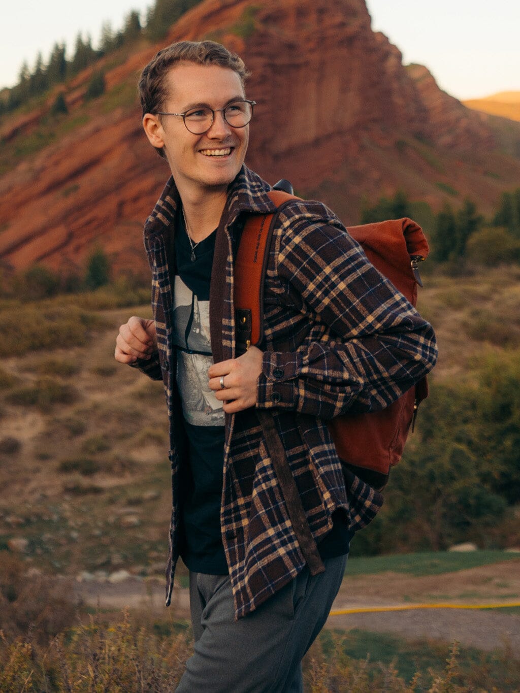 Ashbourne Recycled Cotton Checked Shirt Shirts- Gandys