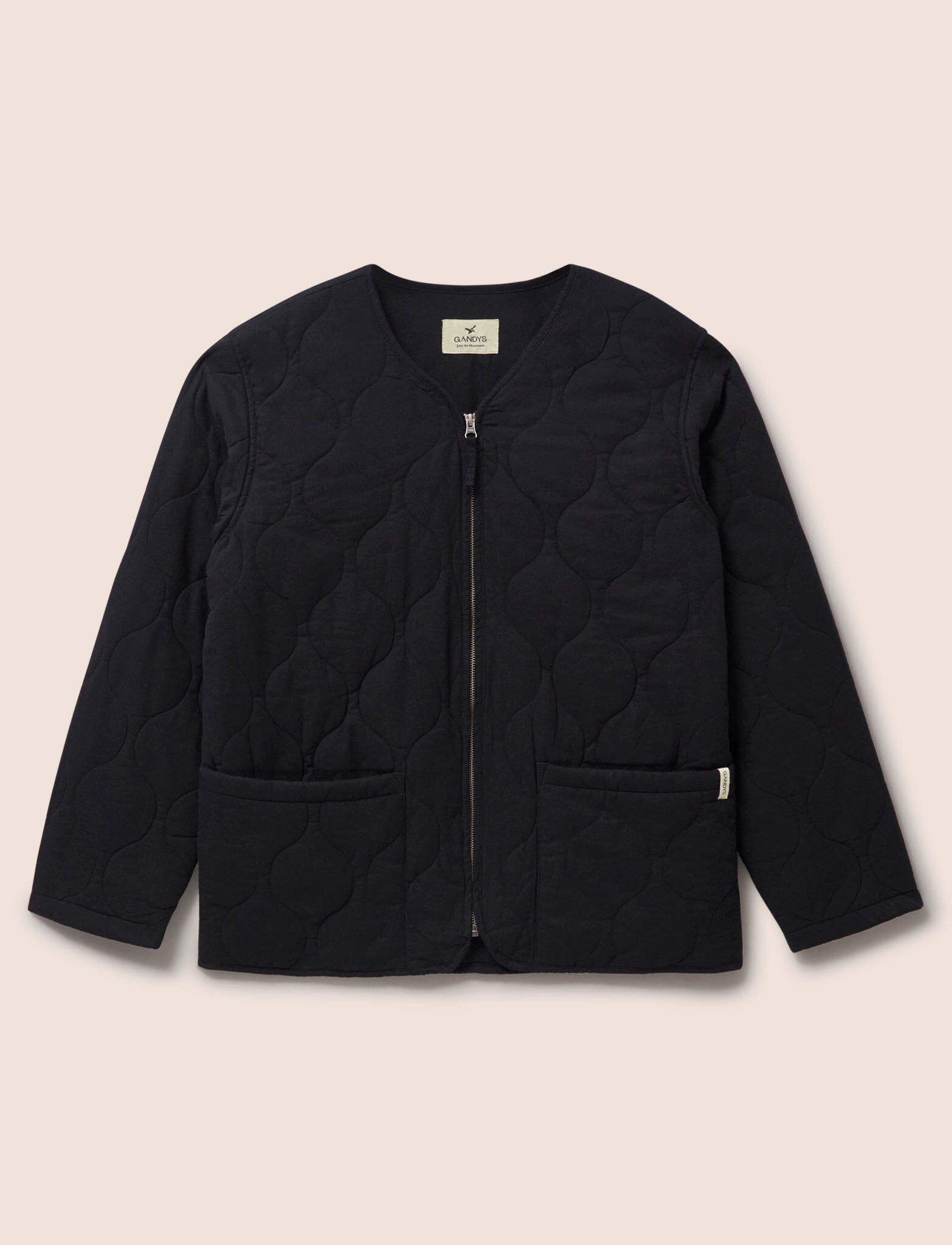 Black Broadway Quilted Liner Jacket Outerwear- Gandys