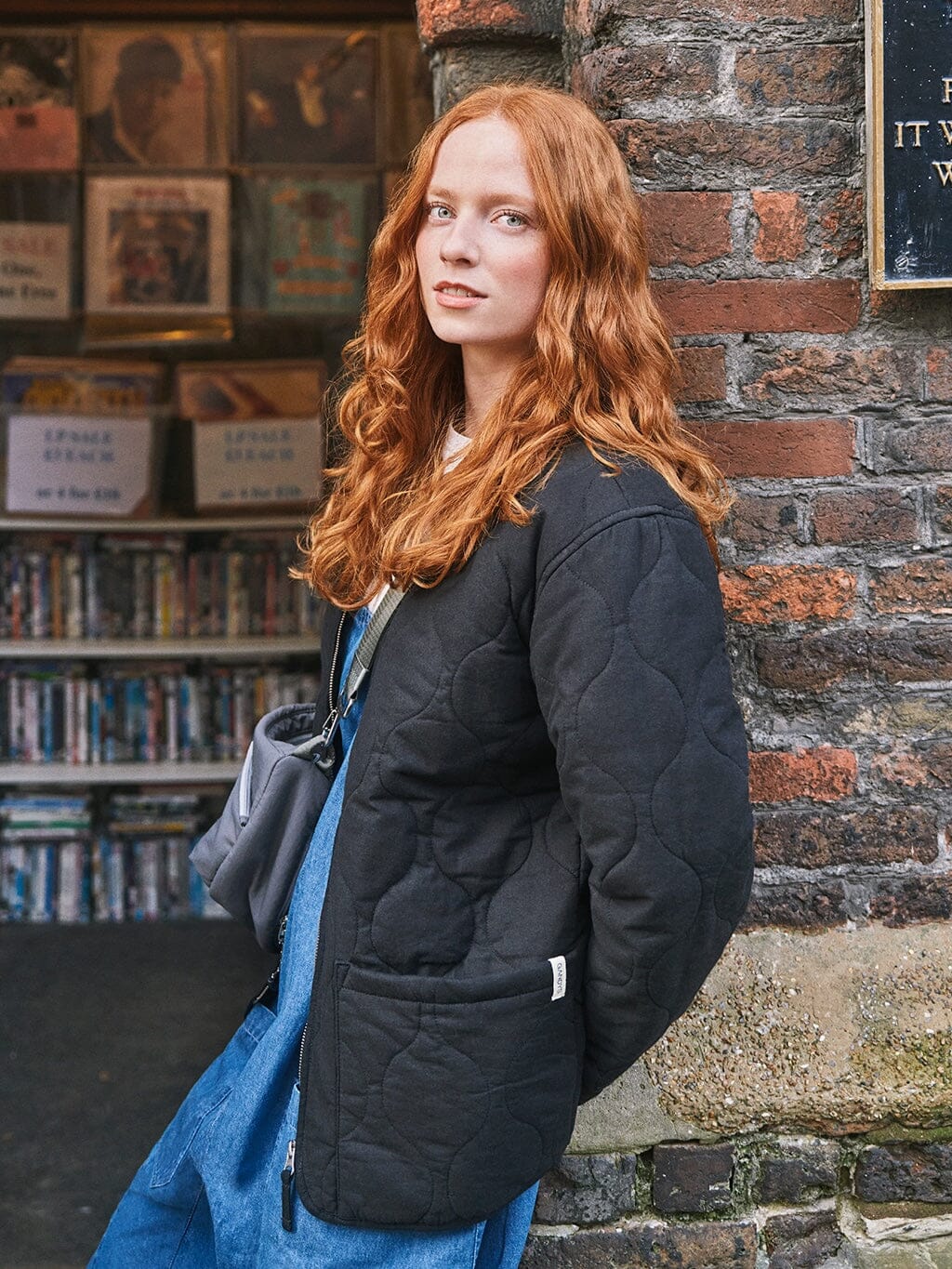 Black Broadway Quilted Liner Jacket Outerwear- Gandys