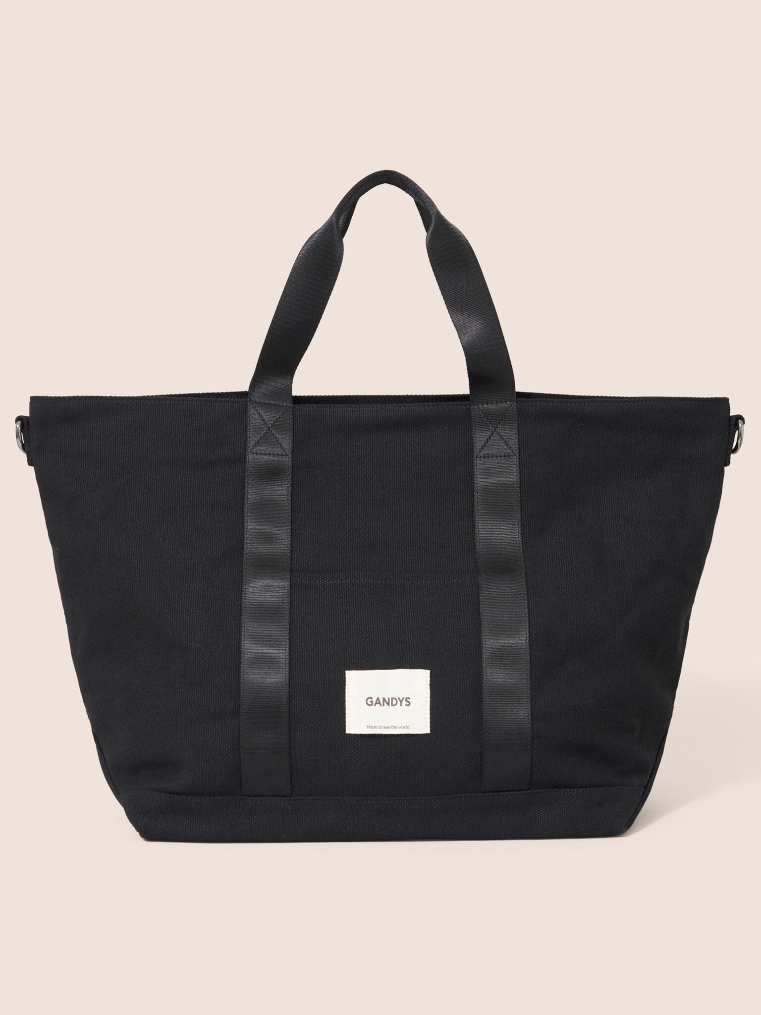 Black Havana Cotton Canvas Weekend Bag Bags- Gandys