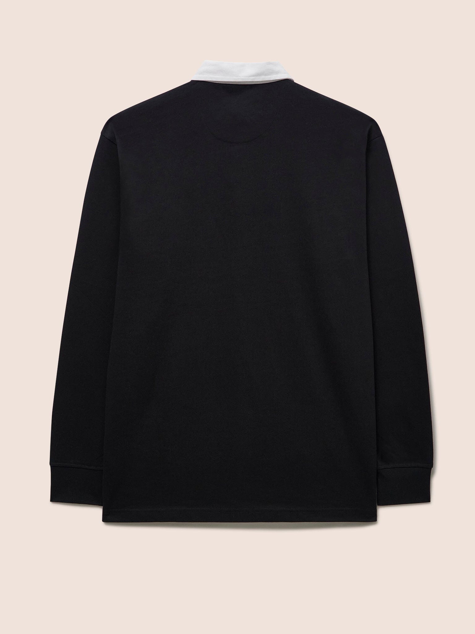 Black Oxford Rugby Jersey Layering- Gandys