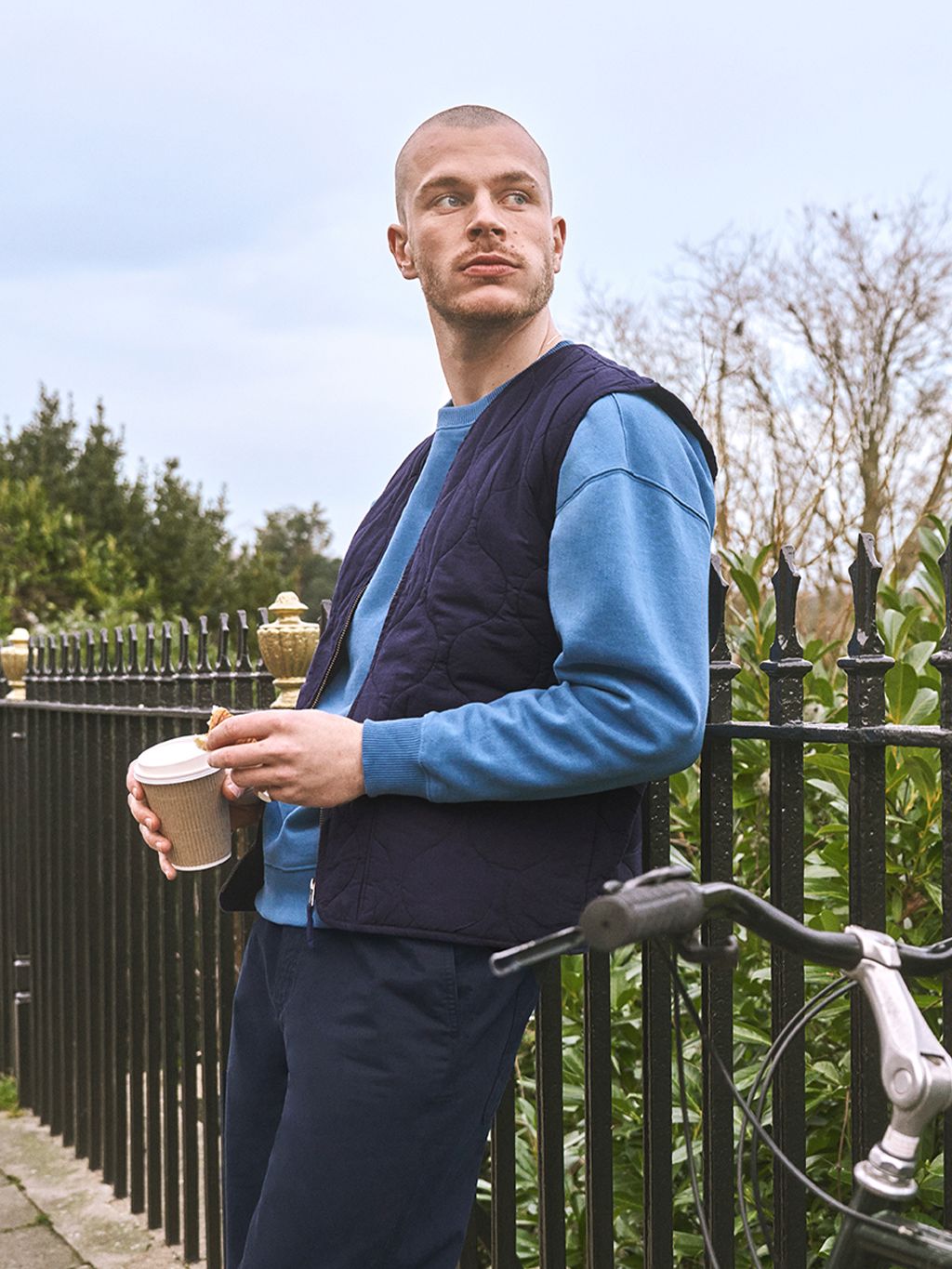 Blue Bondi Crew Sweater Layering- Gandys