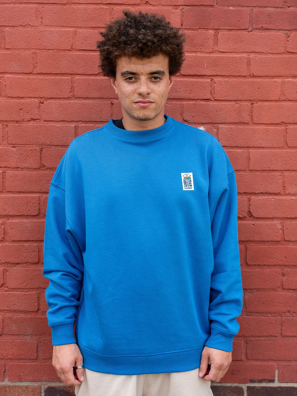 Blue Bondi Organic Crew Sweater Layering- Gandys