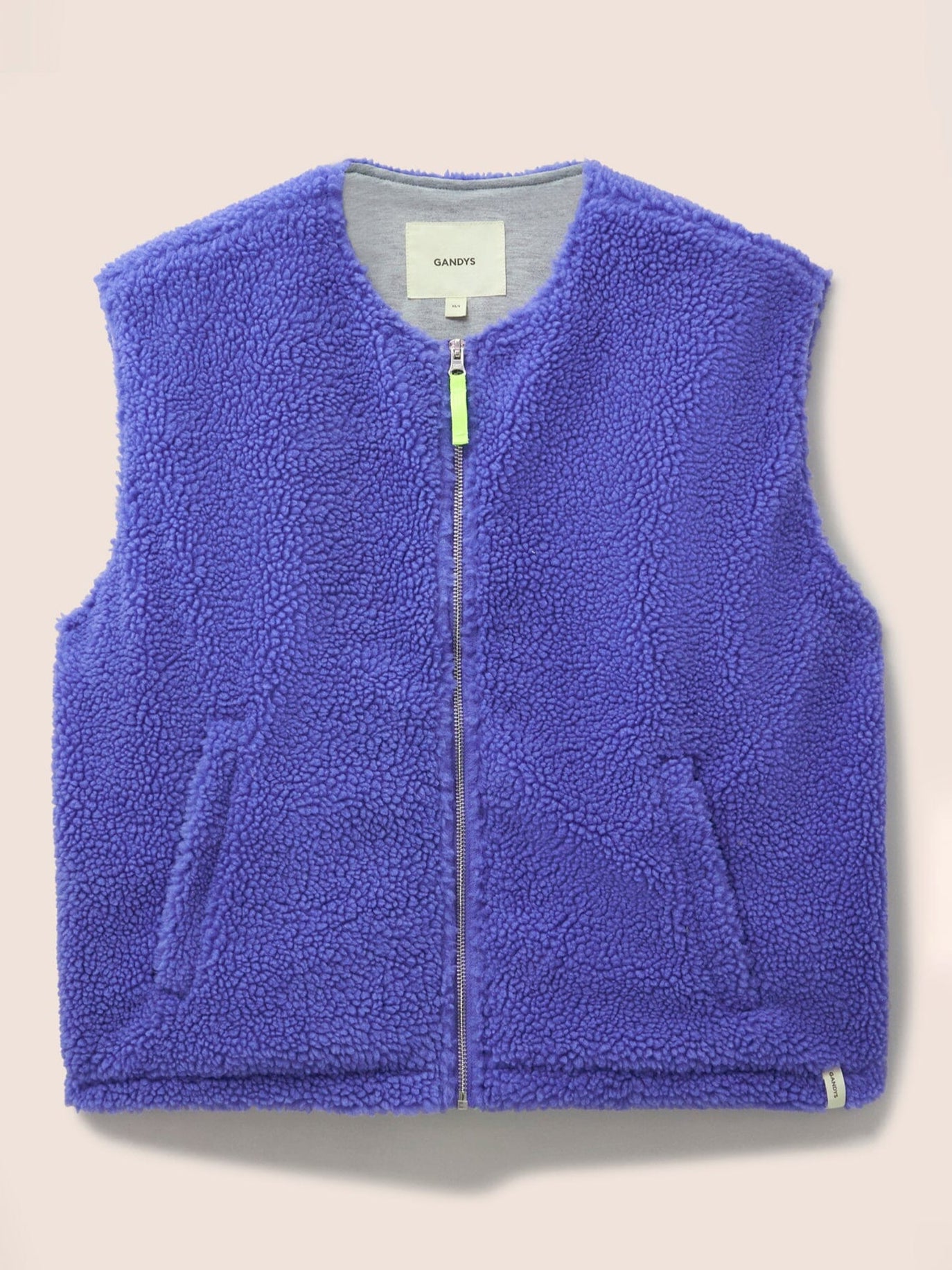 Blue Harlem Fleece Gilet Layering- Gandys