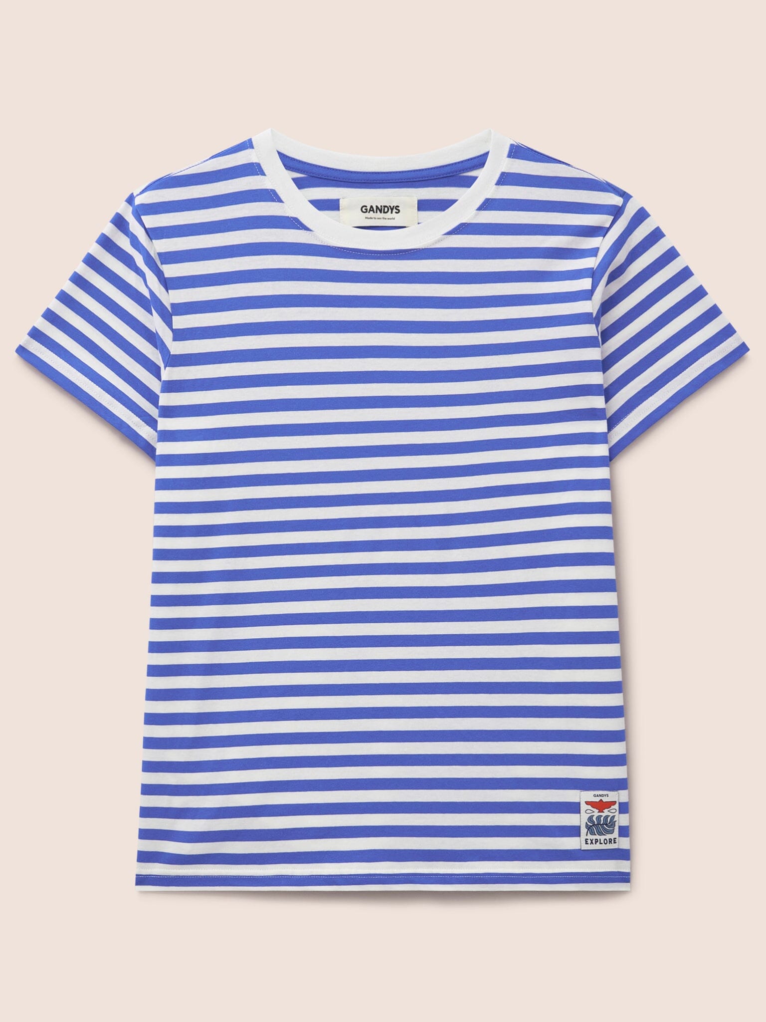 Blue Malibu Striped T-Shirt T-Shirts- Gandys