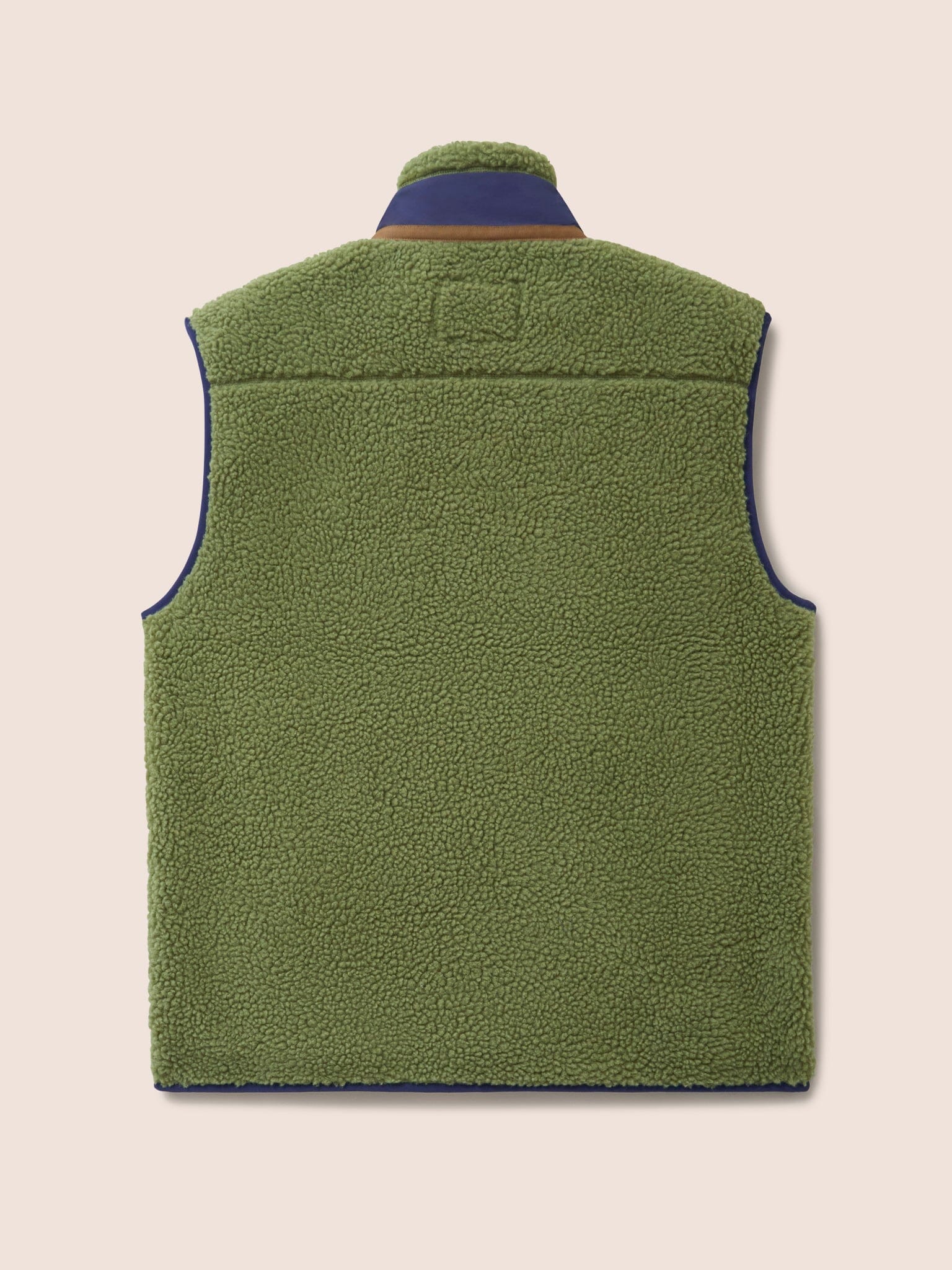 Boston Recycled Fleece Gilet in Green Layering- Gandys