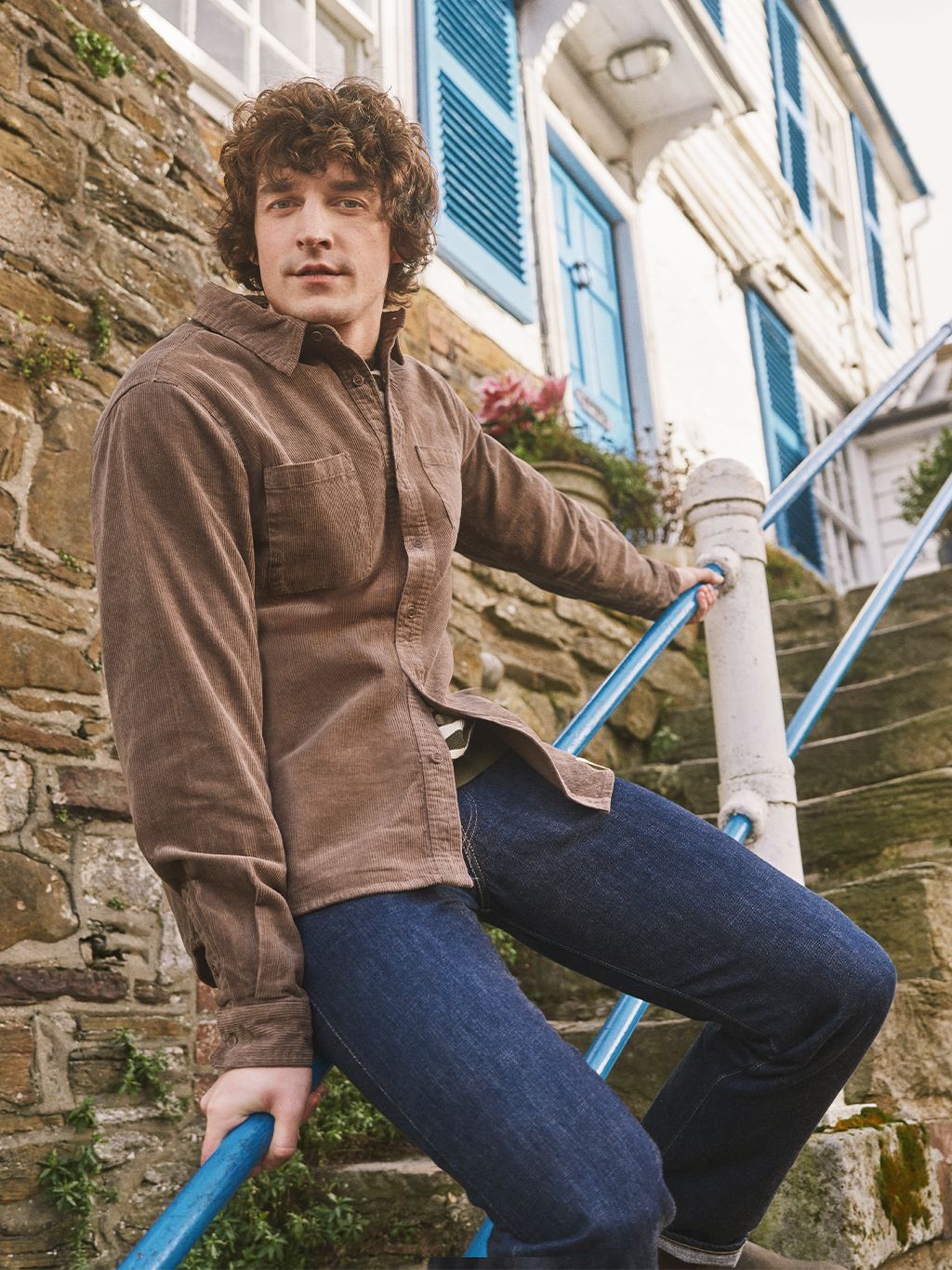 Brown Aspen Cord Shirt Shirts- Gandys