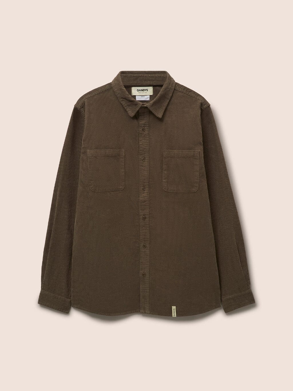 Brown Aspen Cord Shirt Shirts- Gandys