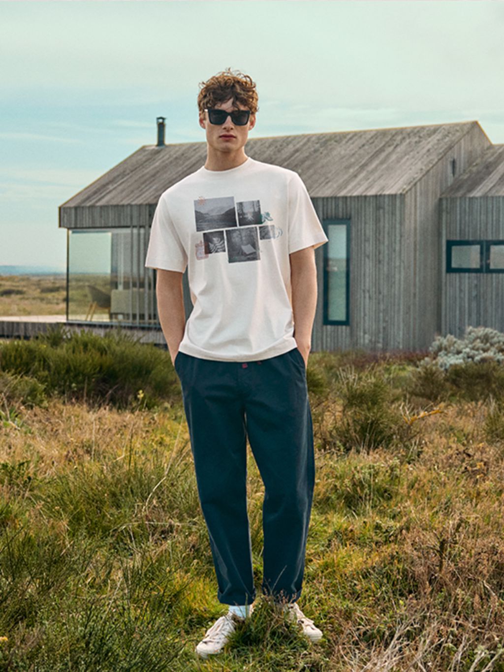 Camping T-Shirt in White T-Shirts- Gandys