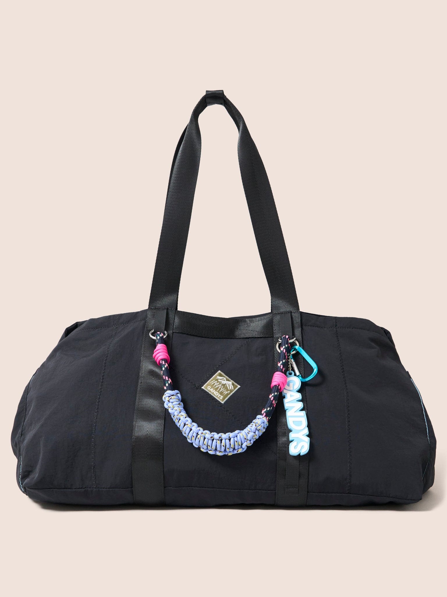 Carabiner Club Recycled Large Cube Weekend Bag in Black Bags- Gandys