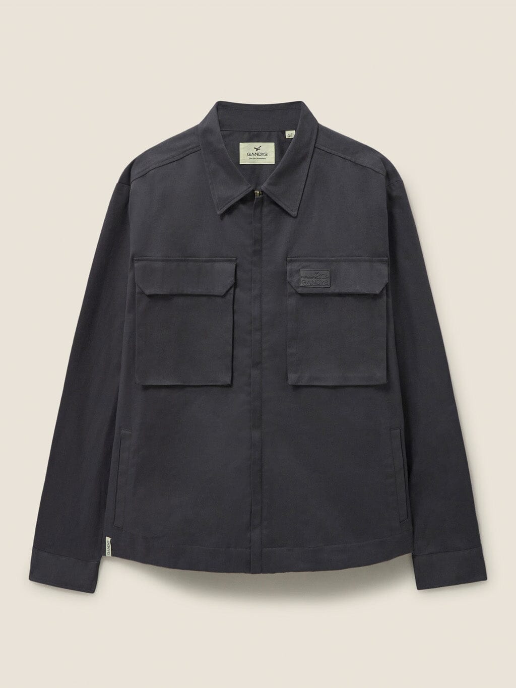 Charcoal Lund Lightweight Jacket Shirts- Gandys