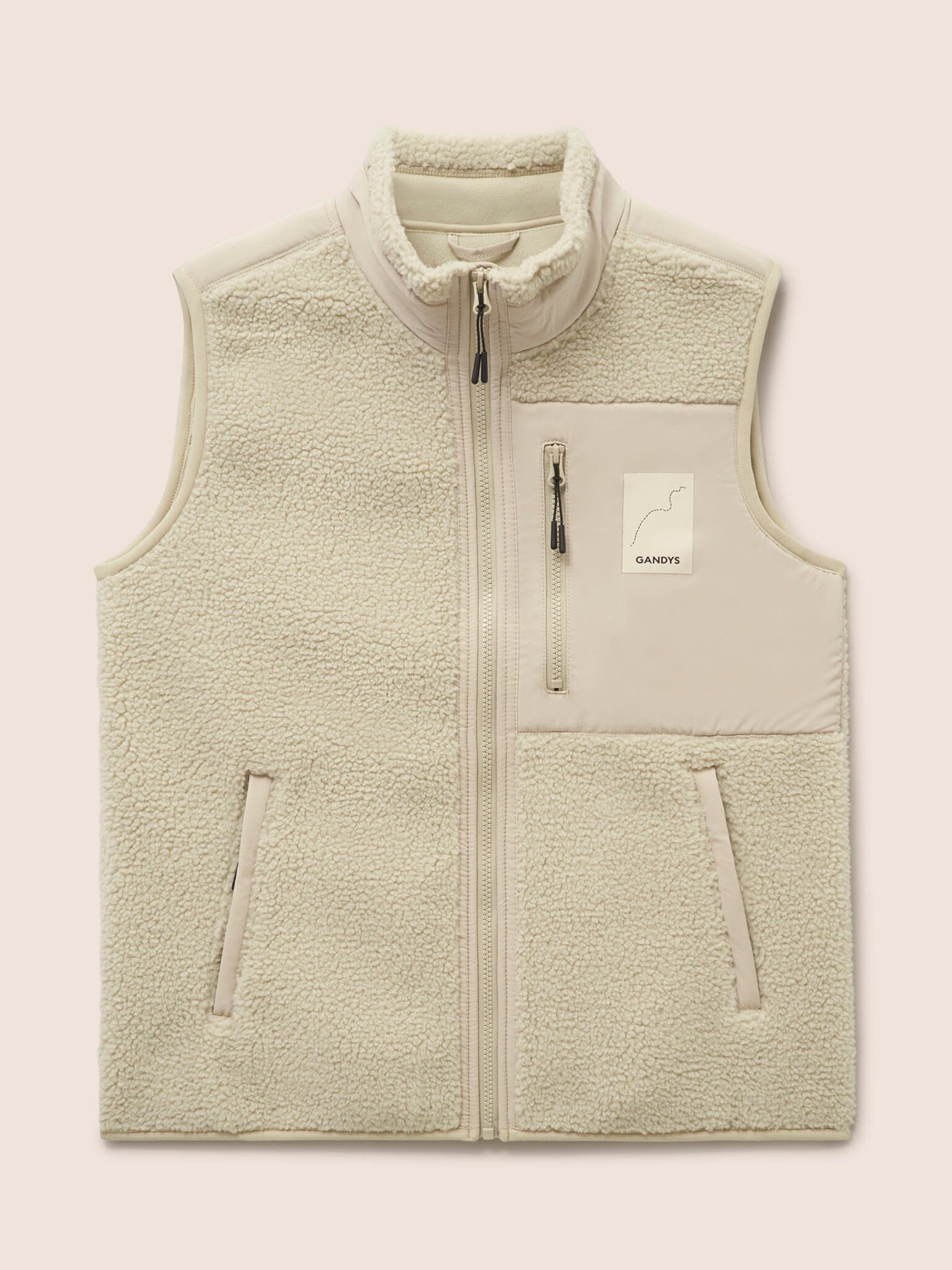 Cream Toronto Fleece Gilet Layering- Gandys