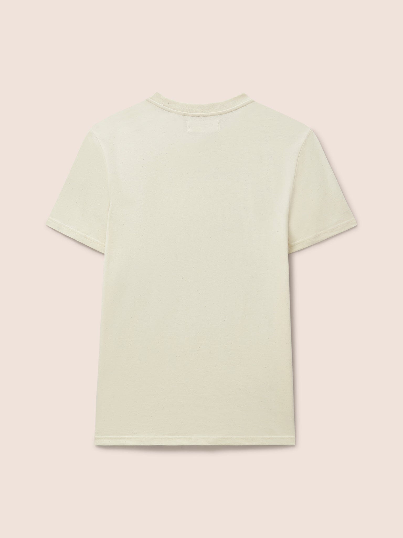 Ecru Abstract Rose Graphic T-Shirt T-Shirts- Gandys