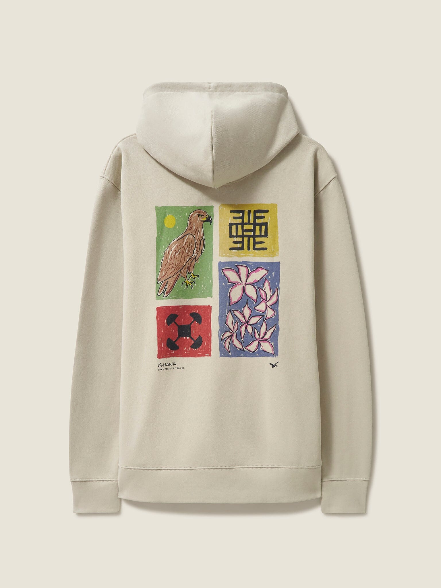 Ecru Ghana Campus Hooded Sweat Layering- Gandys