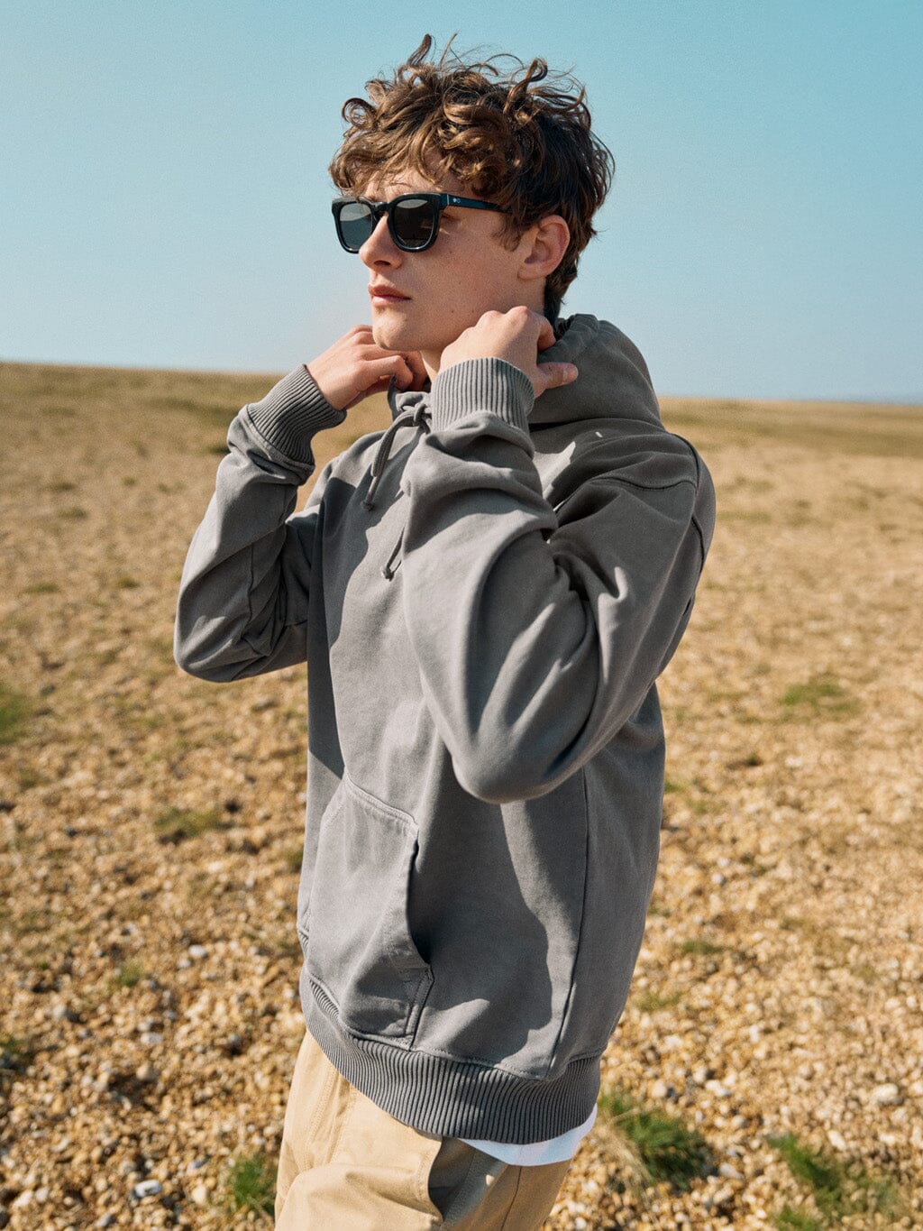 Grey Merrion Hooded Sweater Layering- Gandys