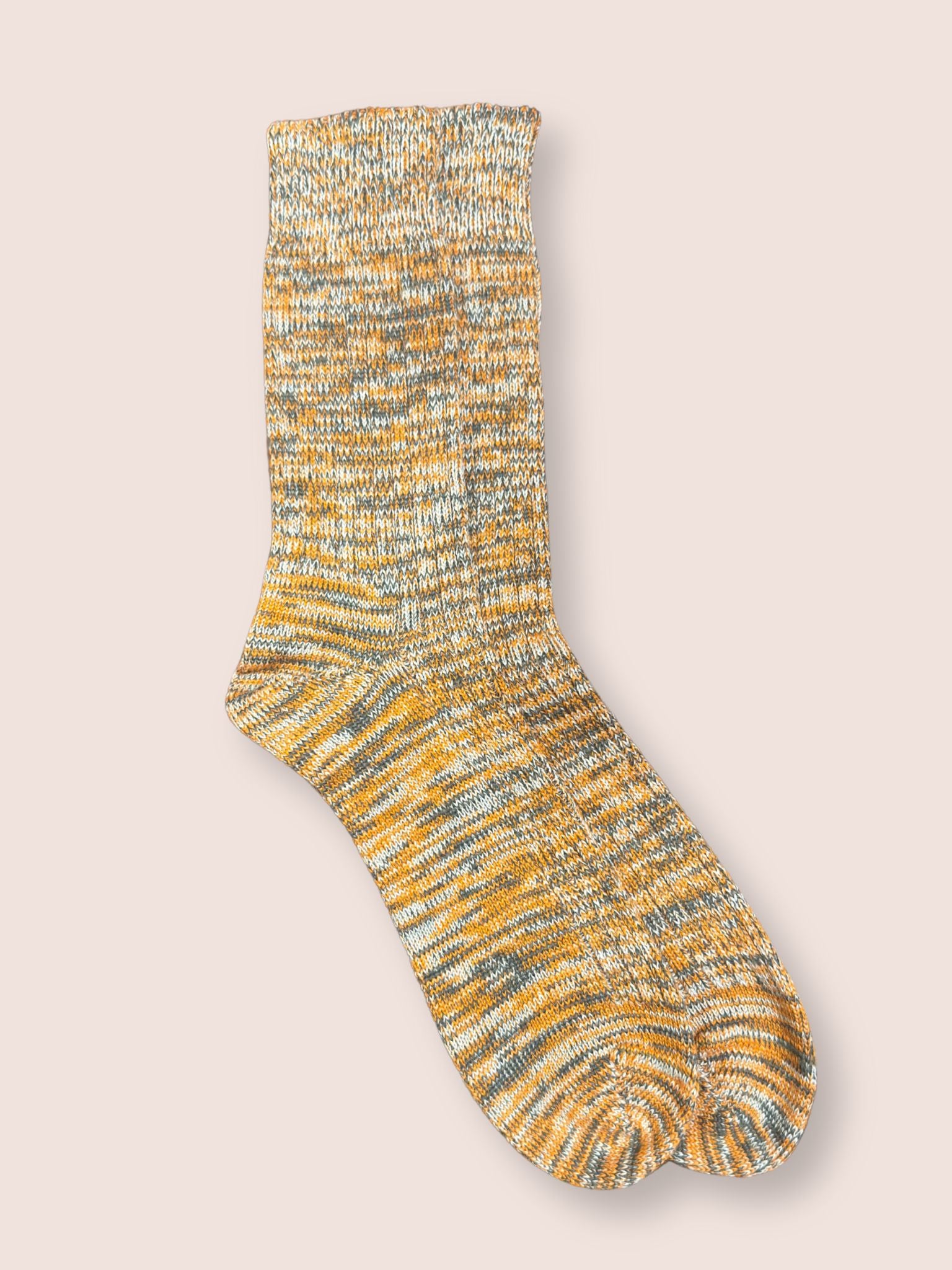 Haworth Made in England Socks in Orange, White and Green Accessories- Gandys