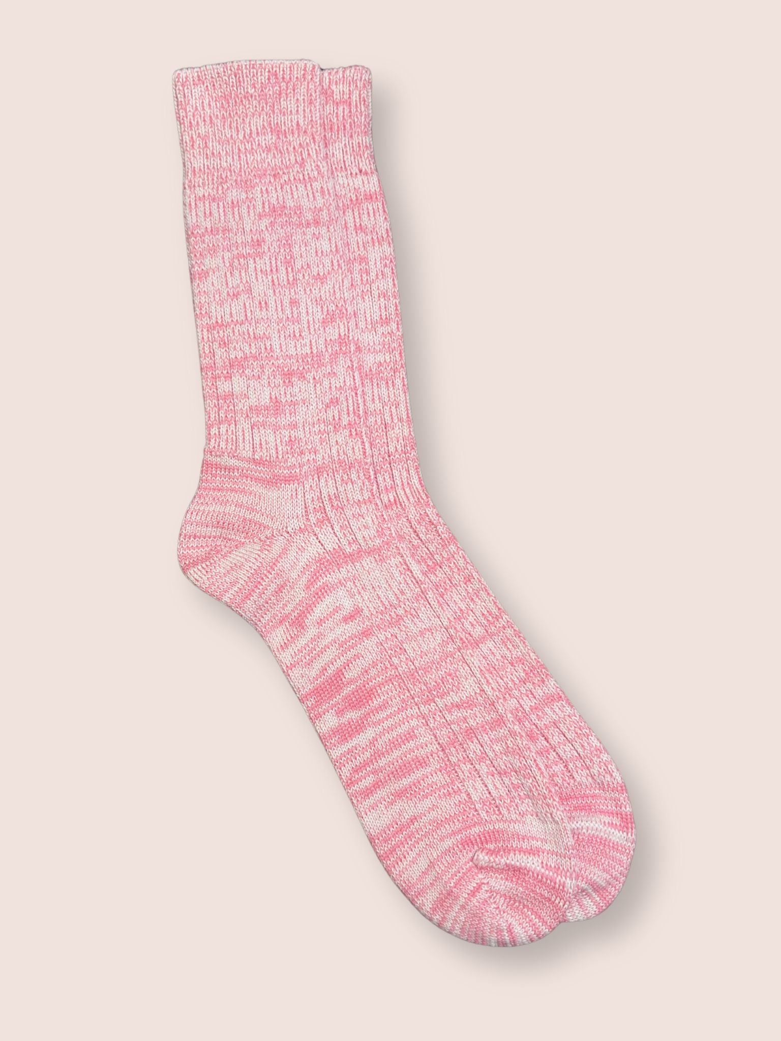 Haworth Made in England Socks in White and Pink Accessories- Gandys