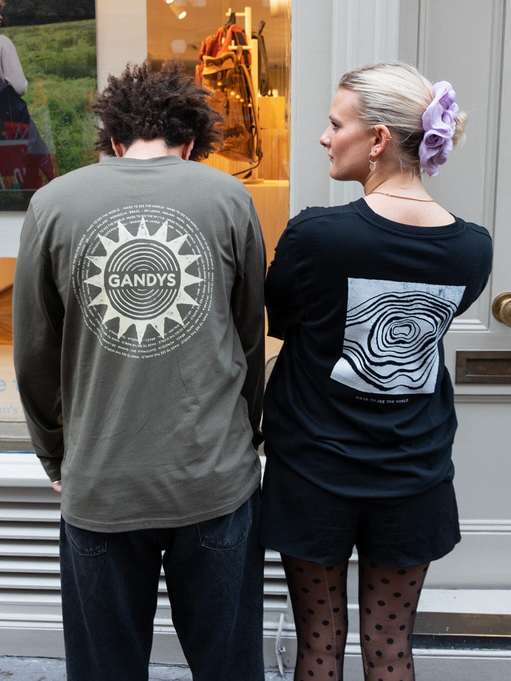 Khaki Foundation Long Sleeve Campus T-Shirt T-Shirts- Gandys