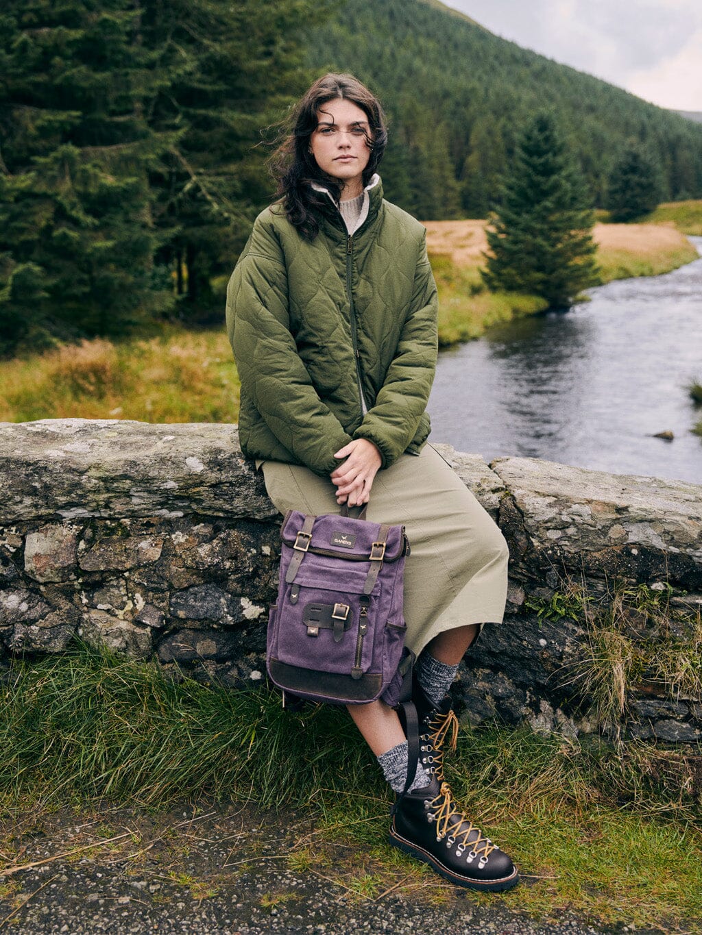 Khaki Lofthus Reversible Jacket Outerwear- Gandys