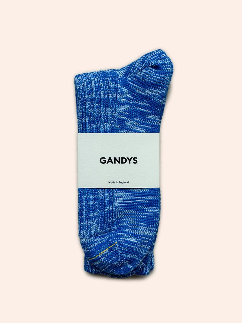 Made in England Wool Socks in Blue Accessories- Gandys