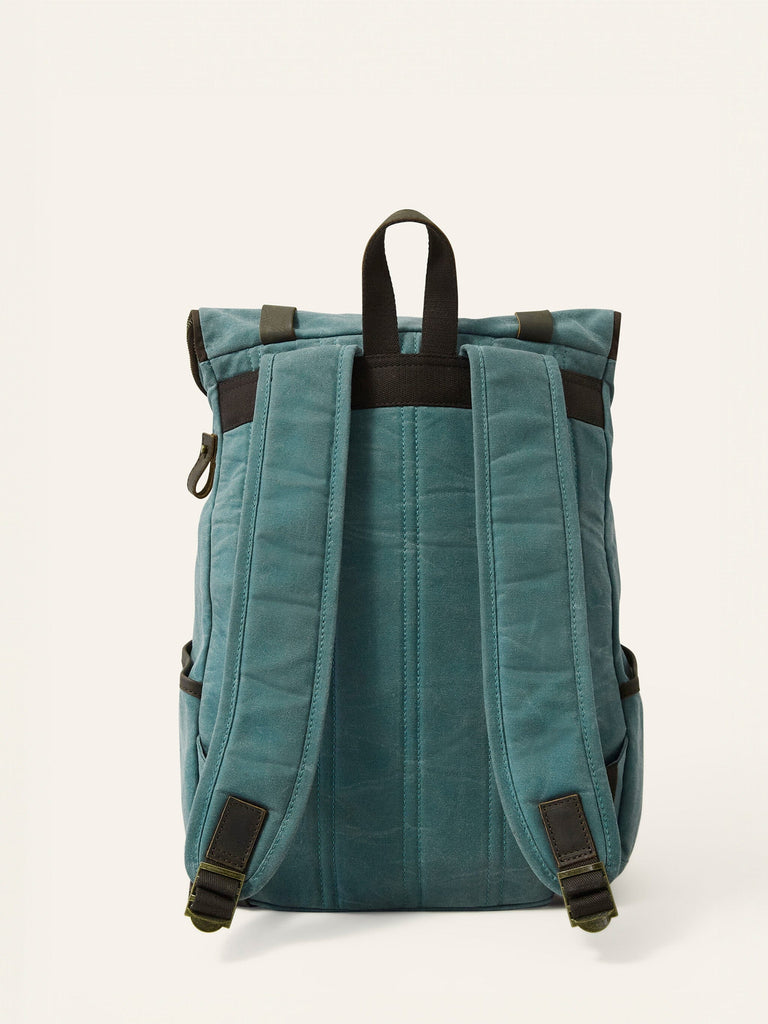 Marine Blue Waxed Cotton Bali Backpack