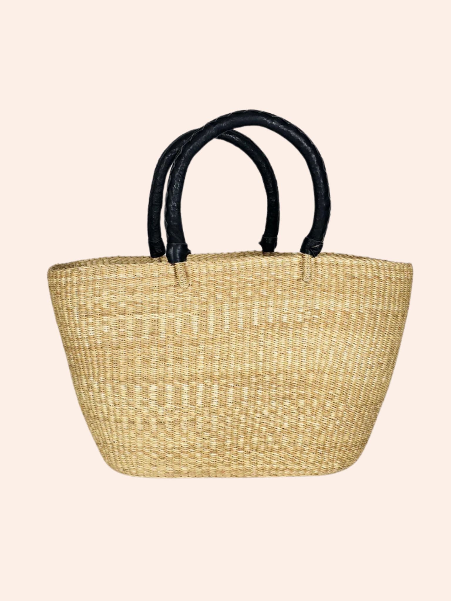 Natural Brown Tote Basket Bags- Gandys
