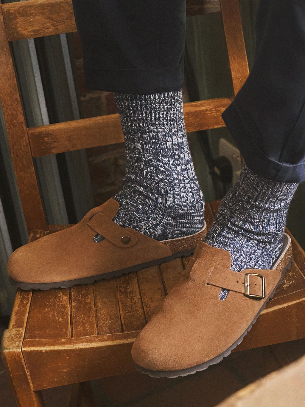 Navy Haworth Socks Accessories- Gandys