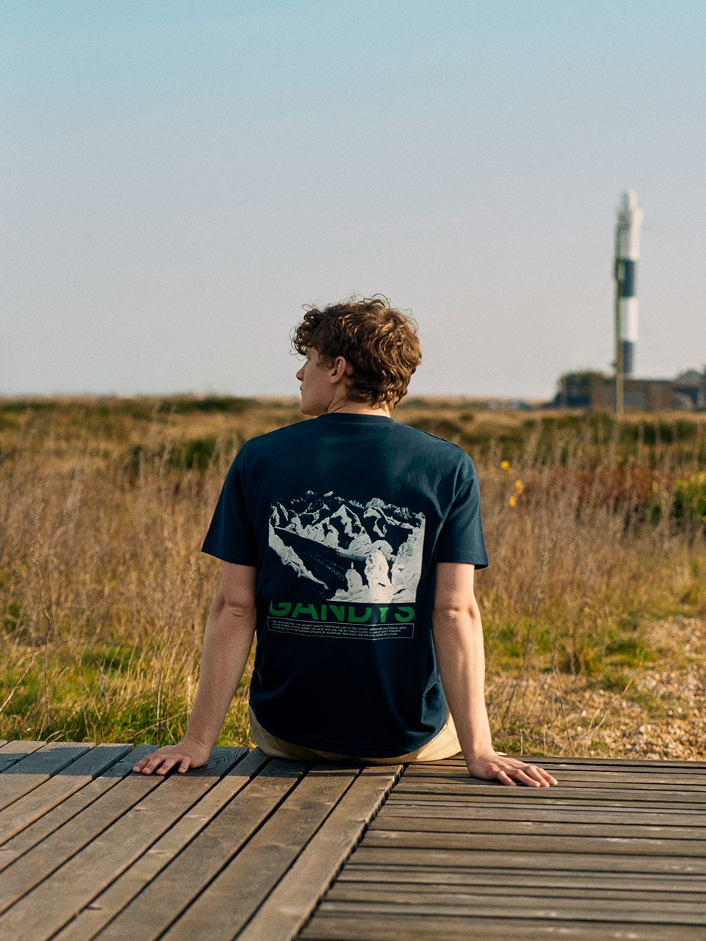 Navy Himalaya T-Shirt T-Shirts- Gandys