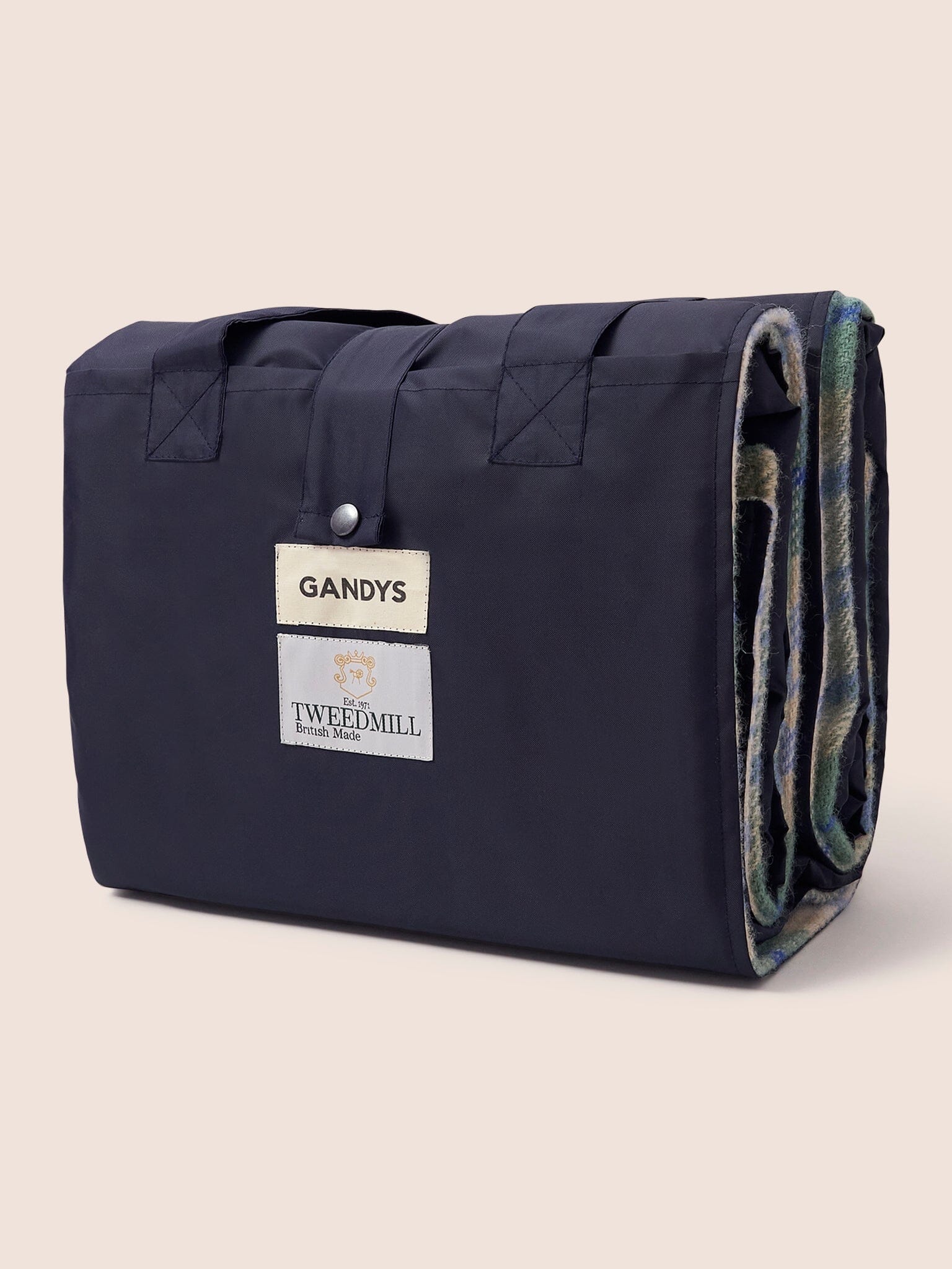 Navy Packable Picnic Blanket Accessories- Gandys