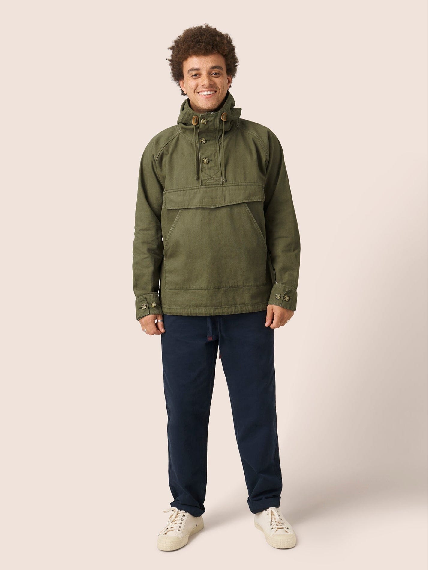 Oslo Cotton Overhead Parka Jacket Outerwear- Gandys
