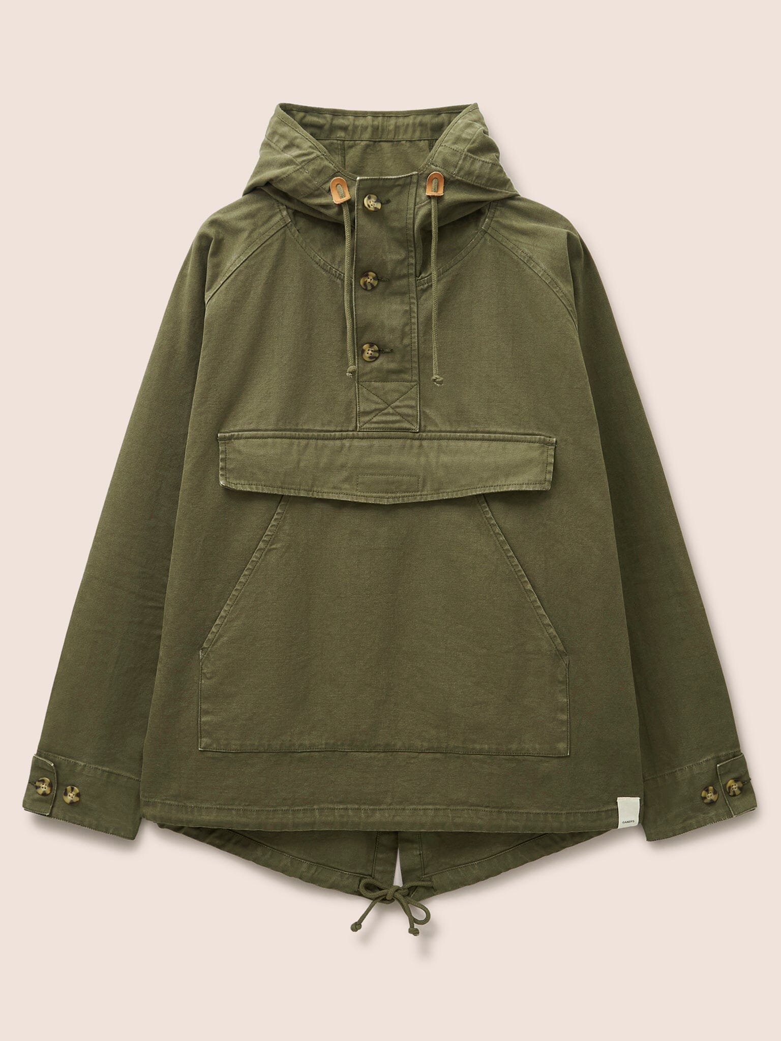 Oslo Cotton Overhead Parka Jacket Outerwear- Gandys