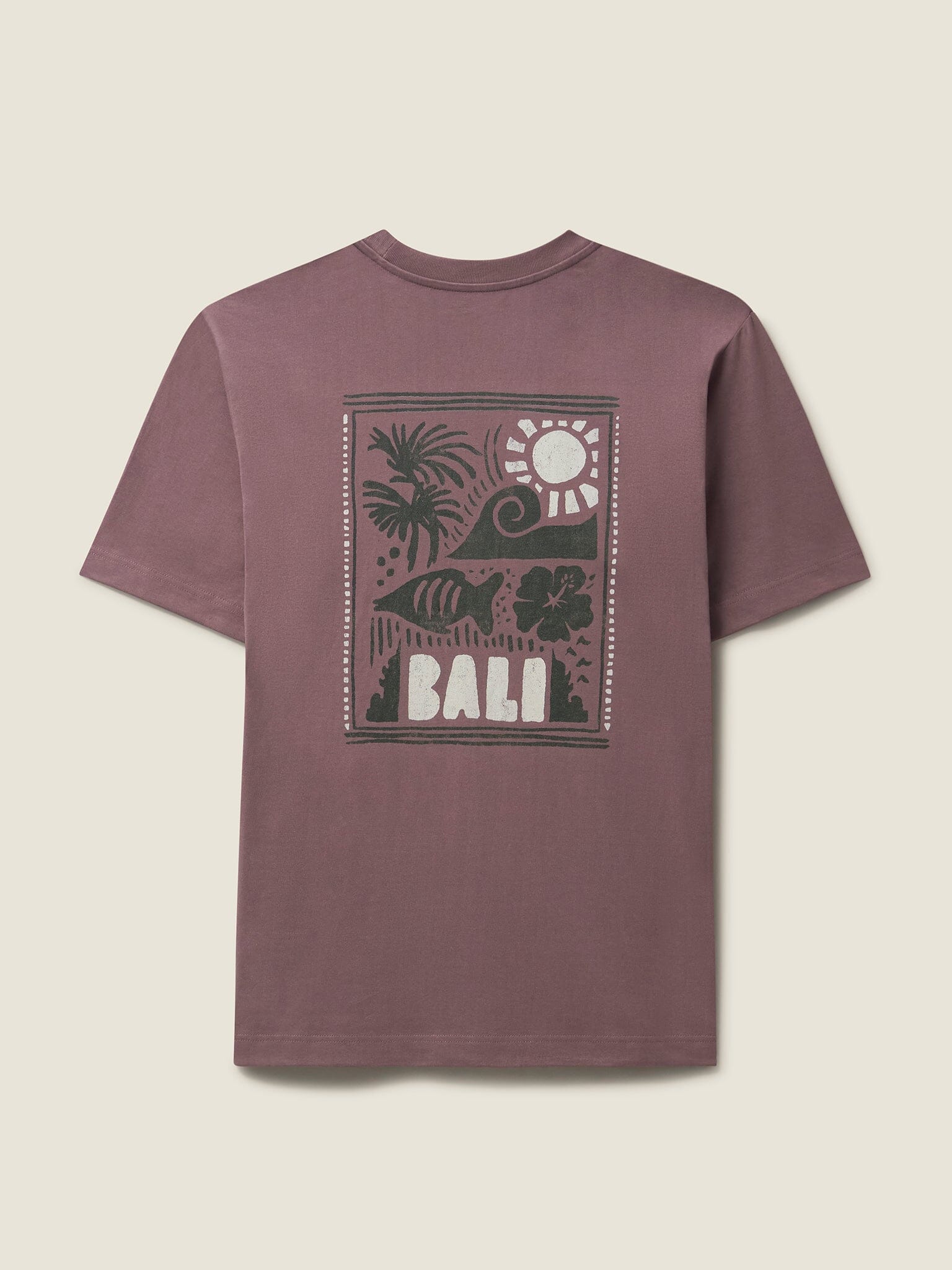 Pink Bali Campus T-Shirt T-Shirts- Gandys