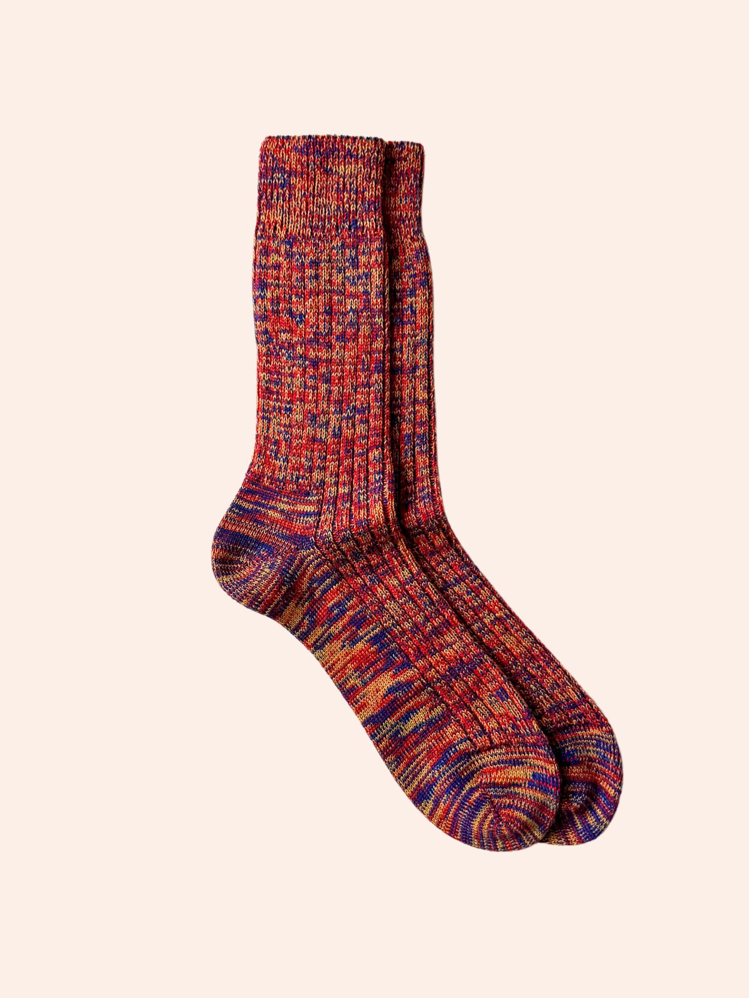 Red Multi Haworth Socks Accessories- Gandys