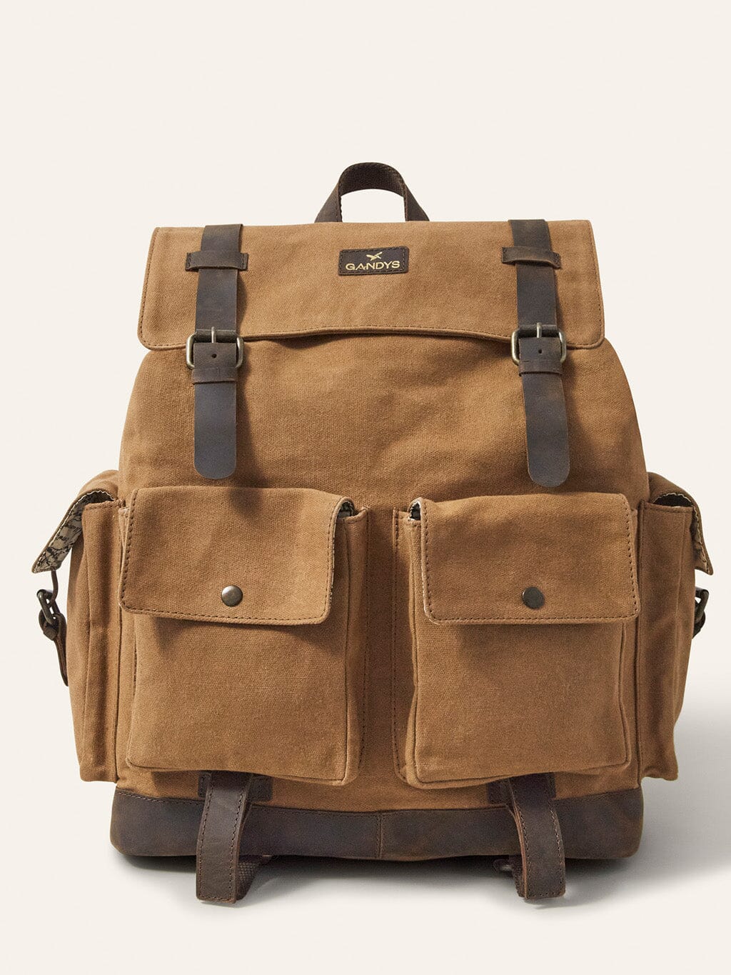 Sand Lombok Waxed Cotton Backpack Bags- Gandys