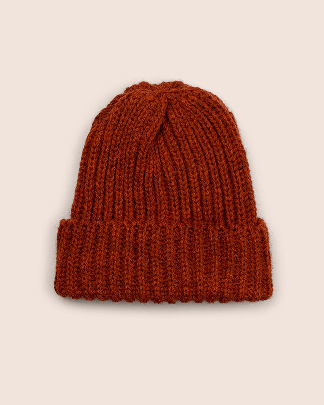 Skye Made in England Wool Beanie in Orange Accessories- Gandys
