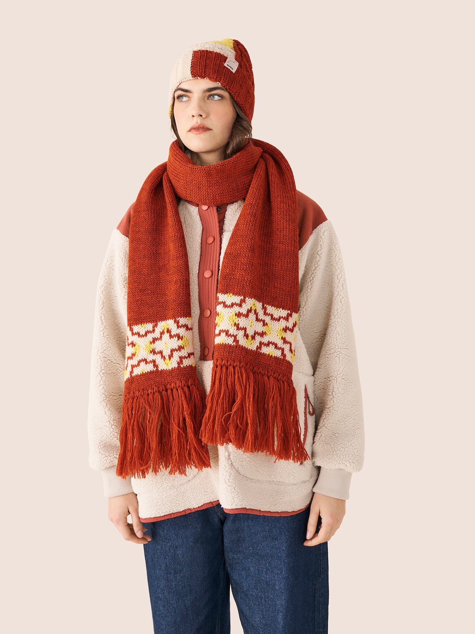 Tay Made in England Wool Gandys Design Scarf Accessories- Gandys