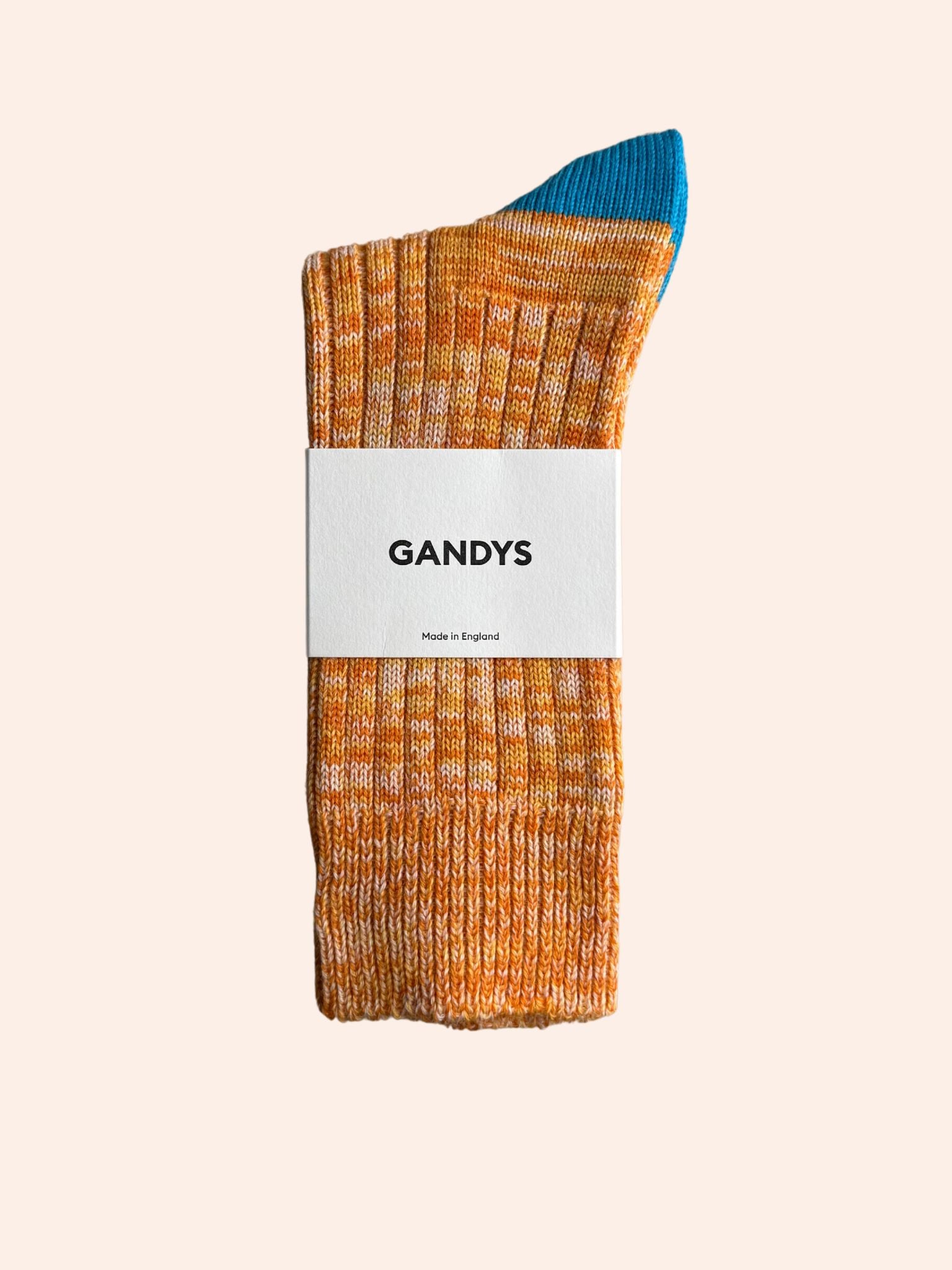 Teal Trimmed Orange Haworth Socks Accessories- Gandys