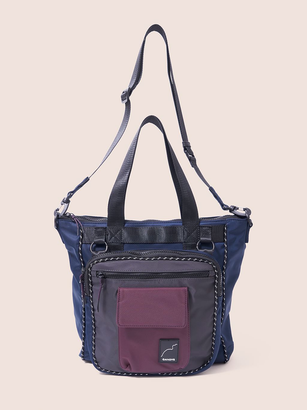 Urban Trek Recycled Modular Multiway Tote Bag in Navy