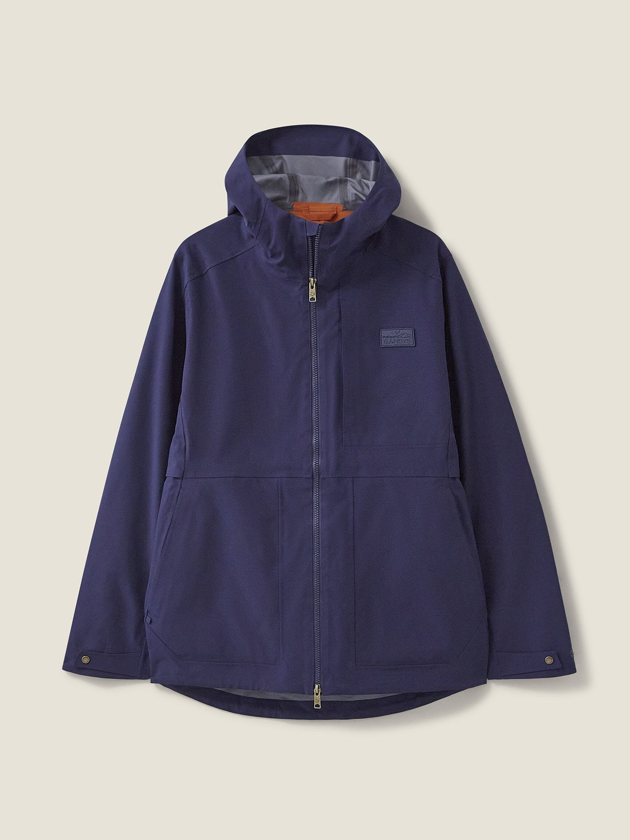 Women's Navy Bergen Waterproof Jacket Outerwear- Gandys