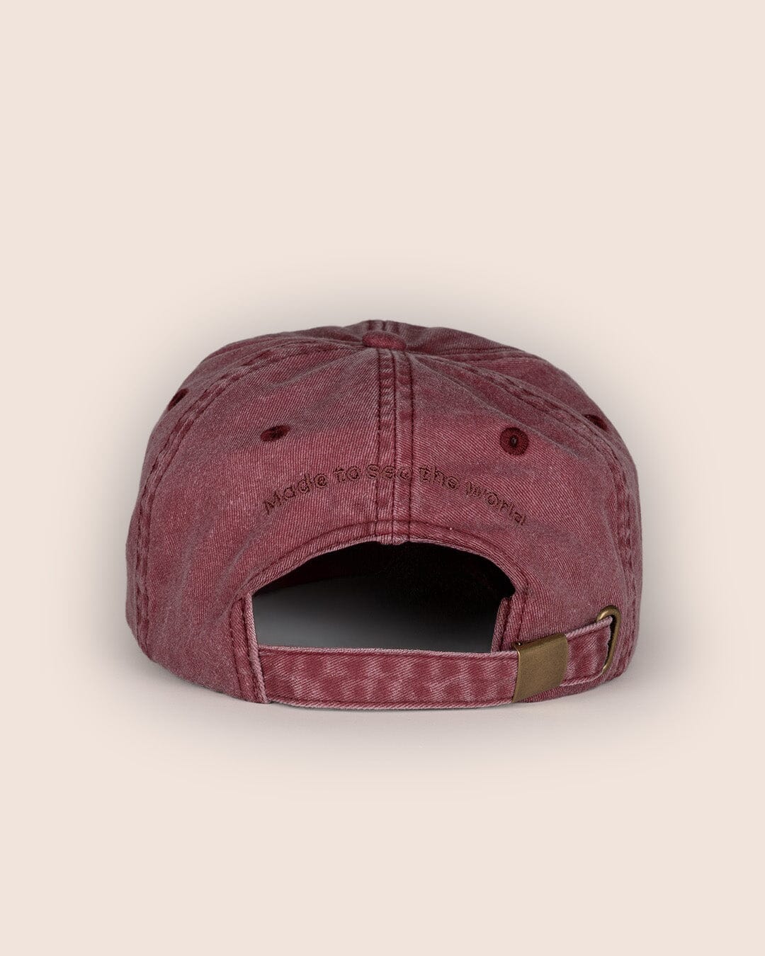 Aker Organic Cotton Vintage Wash Cap in Red Accessories- Gandys