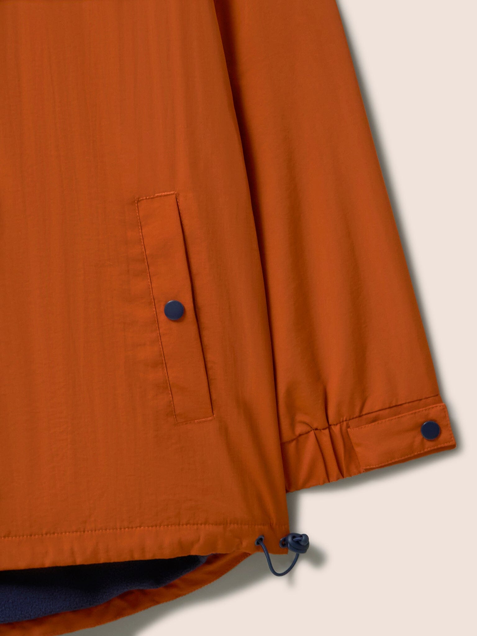 Alberta Water Resistant Overhead Jacket in Orange Outerwear- Gandys