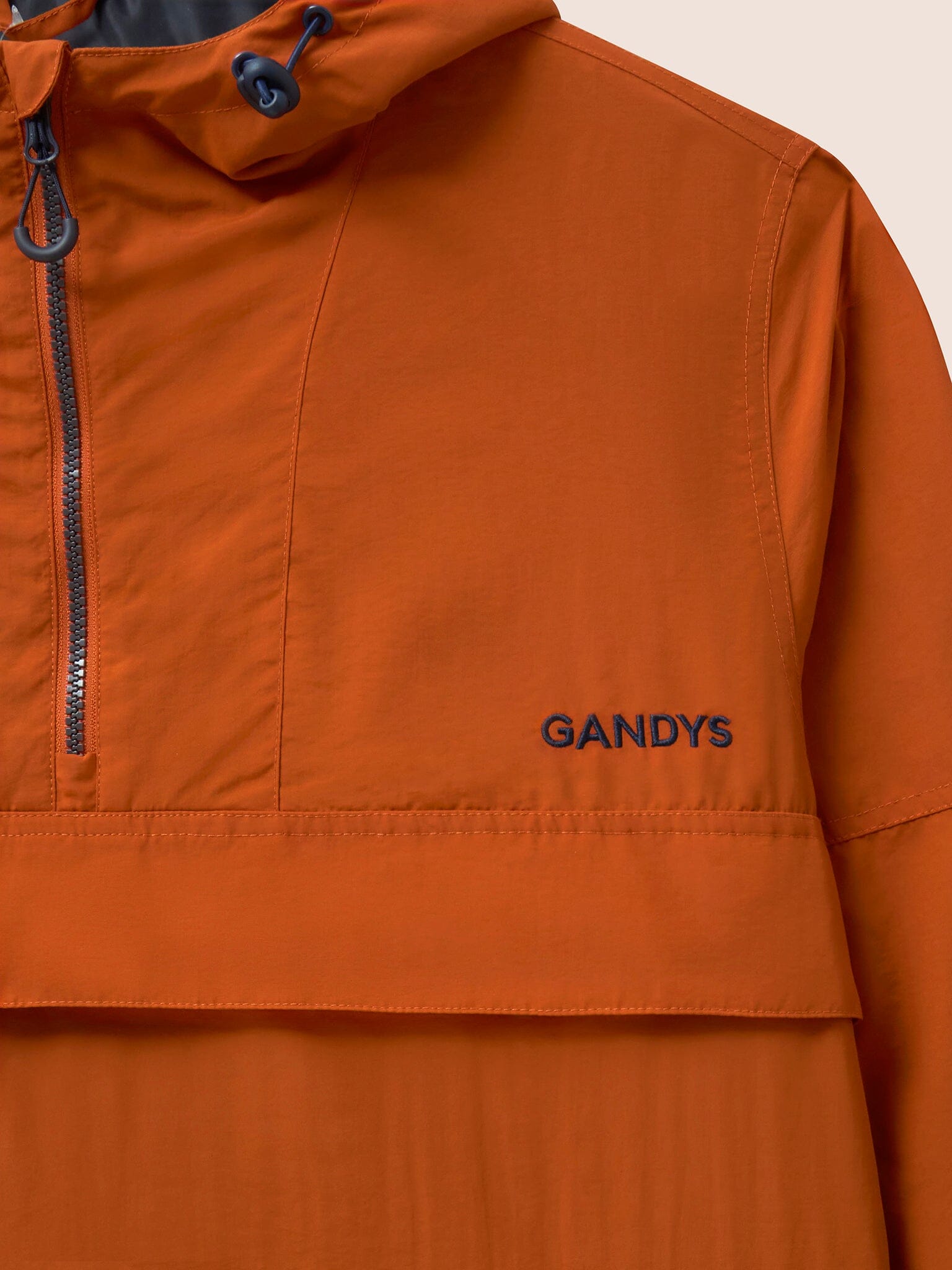 Alberta Water Resistant Overhead Jacket in Orange Outerwear- Gandys