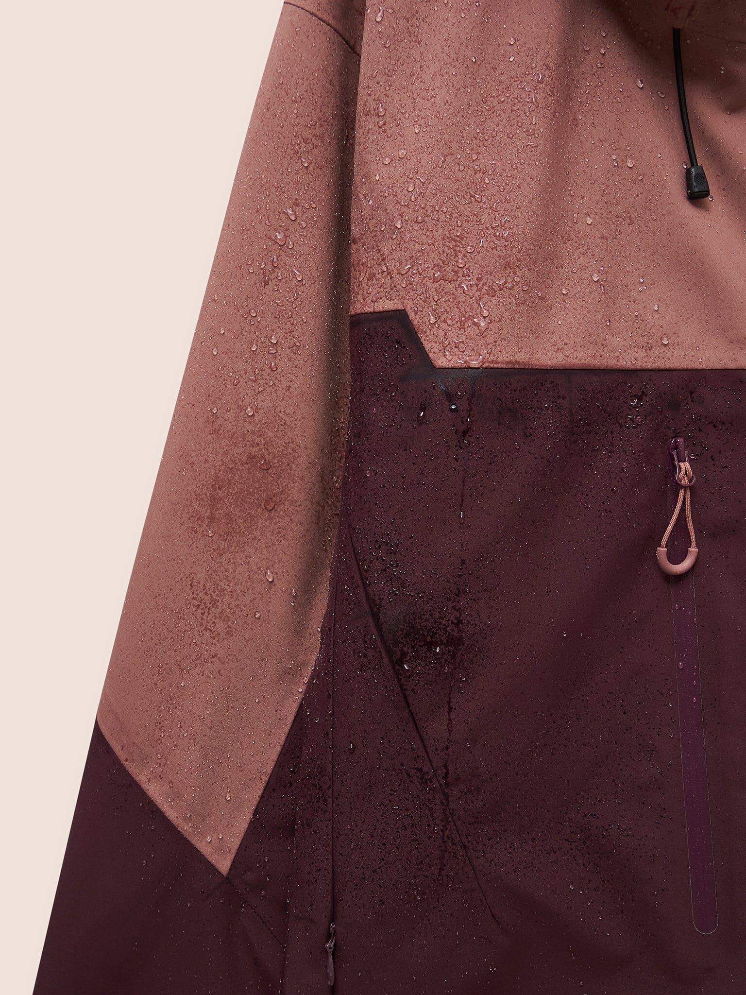 Argyle Waterproof Multi Pocket Jacket in Rose Outerwear- Gandys