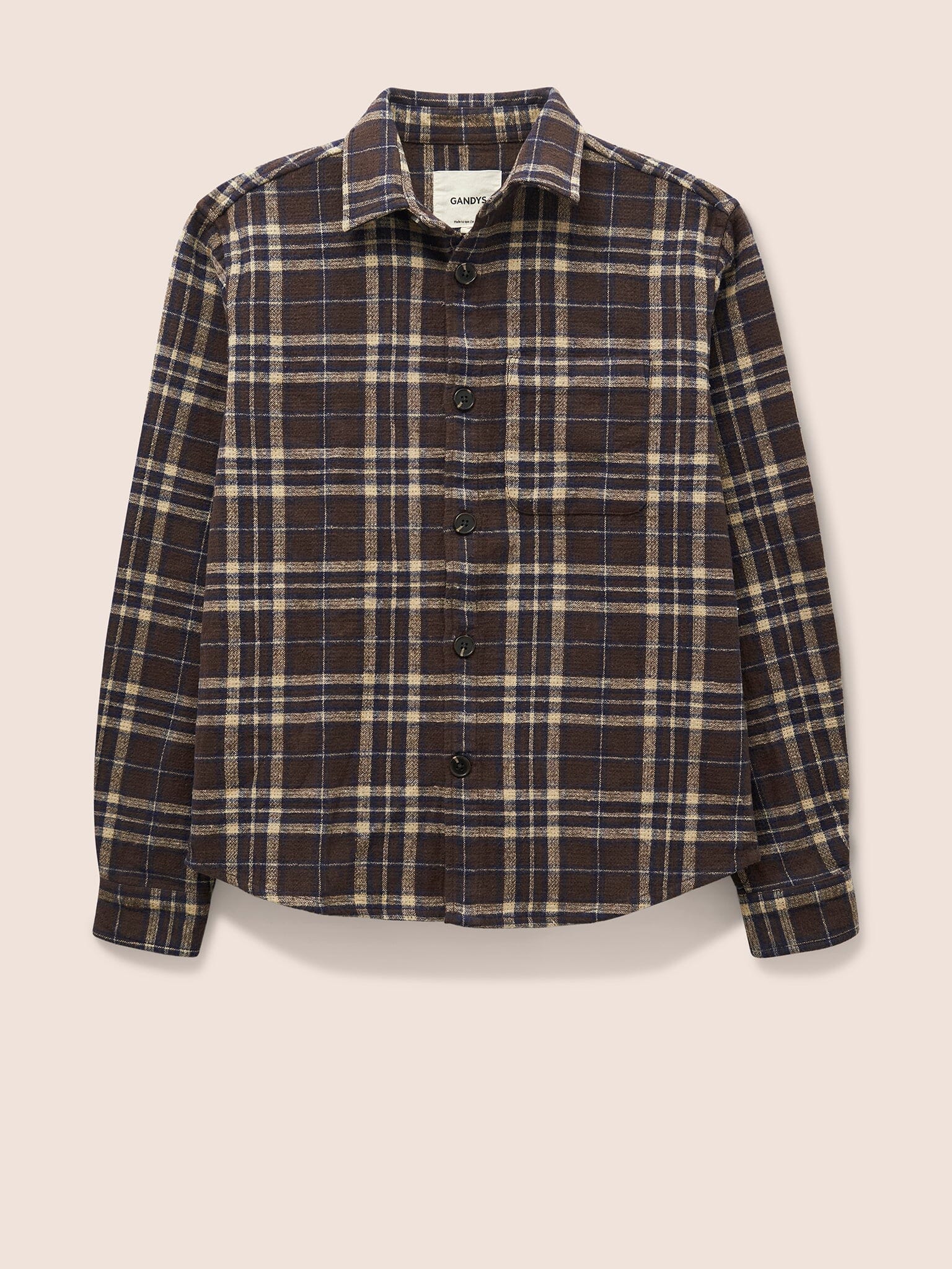 Ashbourne Recycled Cotton Checked Shirt Shirts- Gandys