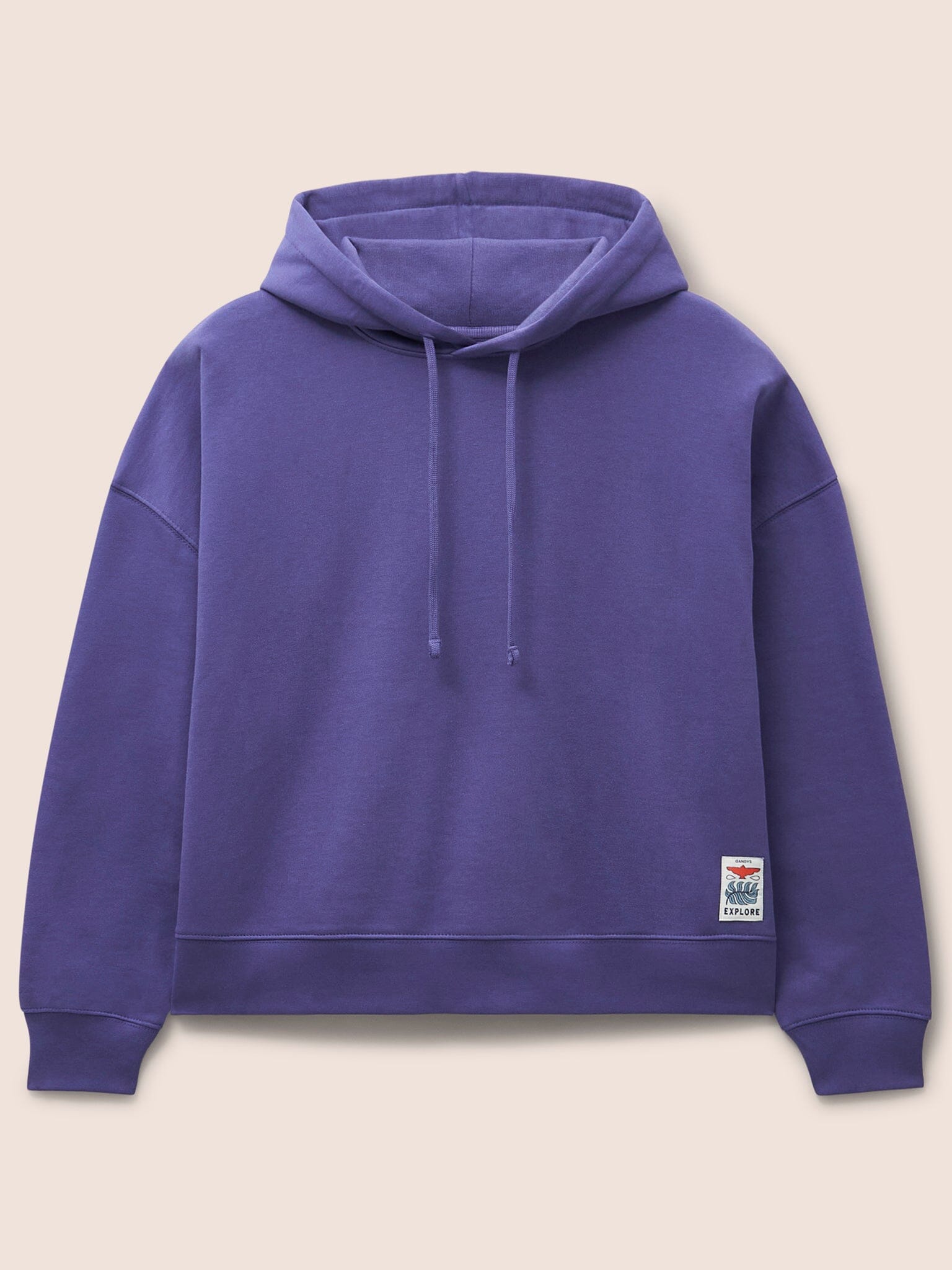 Atlas Organic Cotton Hoodie in Blue Layering- Gandys