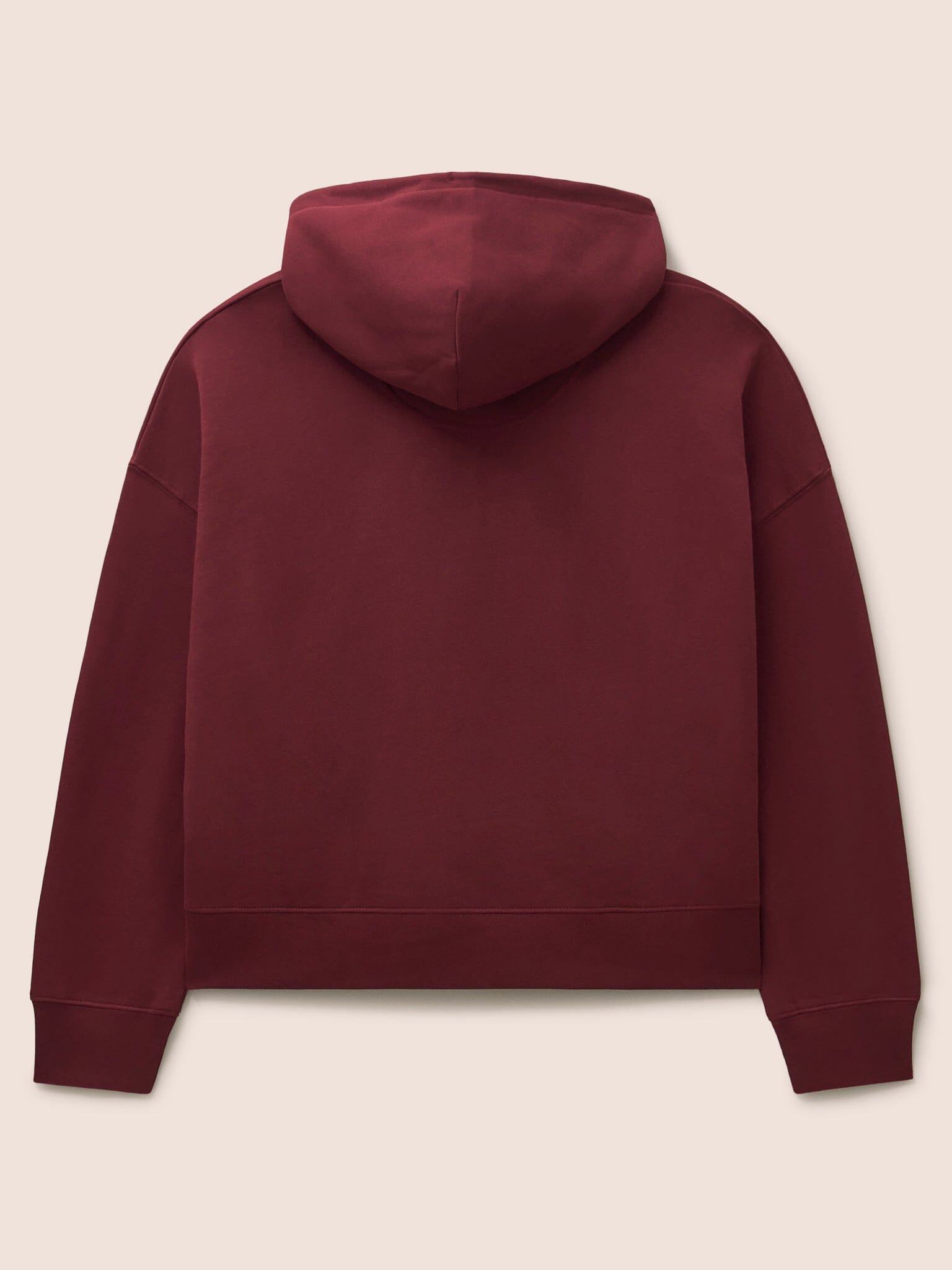 Atlas Organic Cotton Hoodie in Burgundy Layering- Gandys