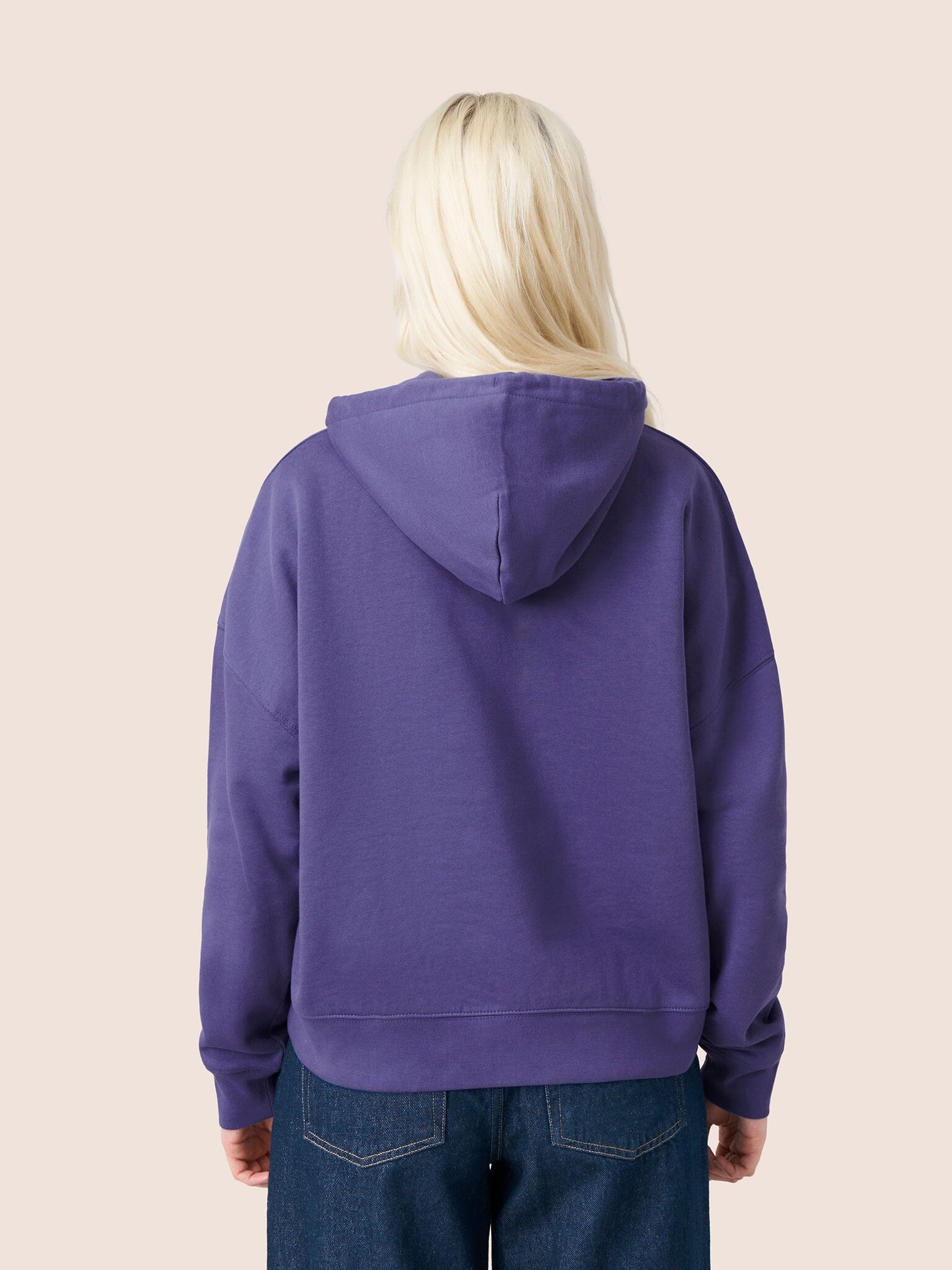 Atlas Organic Cotton Hoodie in Purple Layering- Gandys