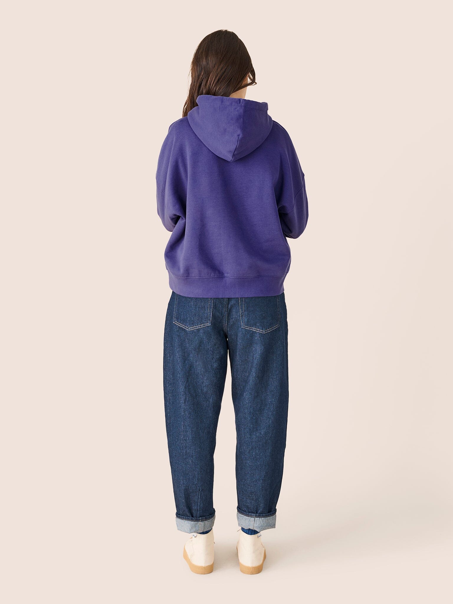 Atlas Organic Cotton Hoodie in Purple Layering- Gandys