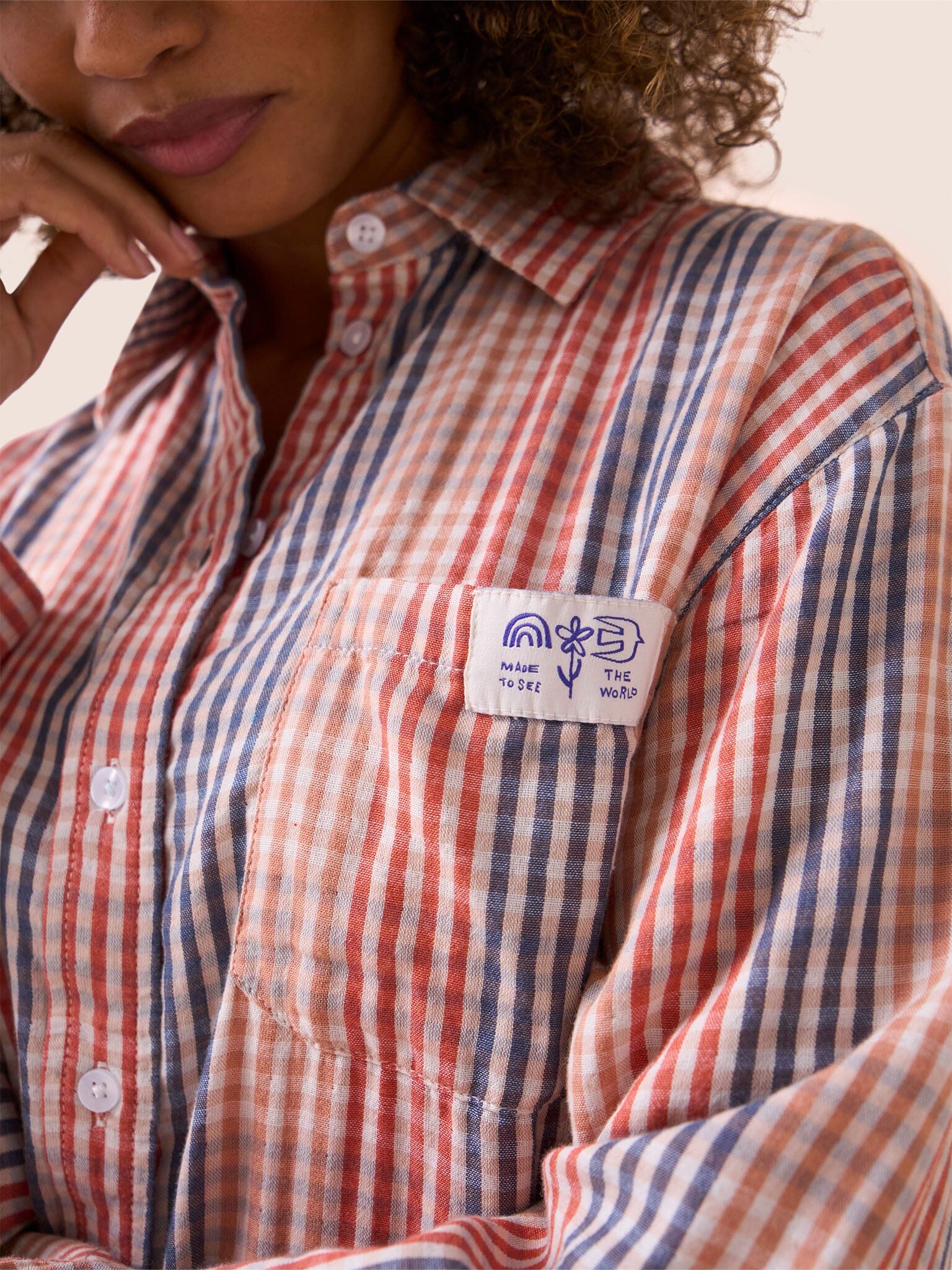 Beaumont Cotton Shirt in Multi Check Shirts- Gandys