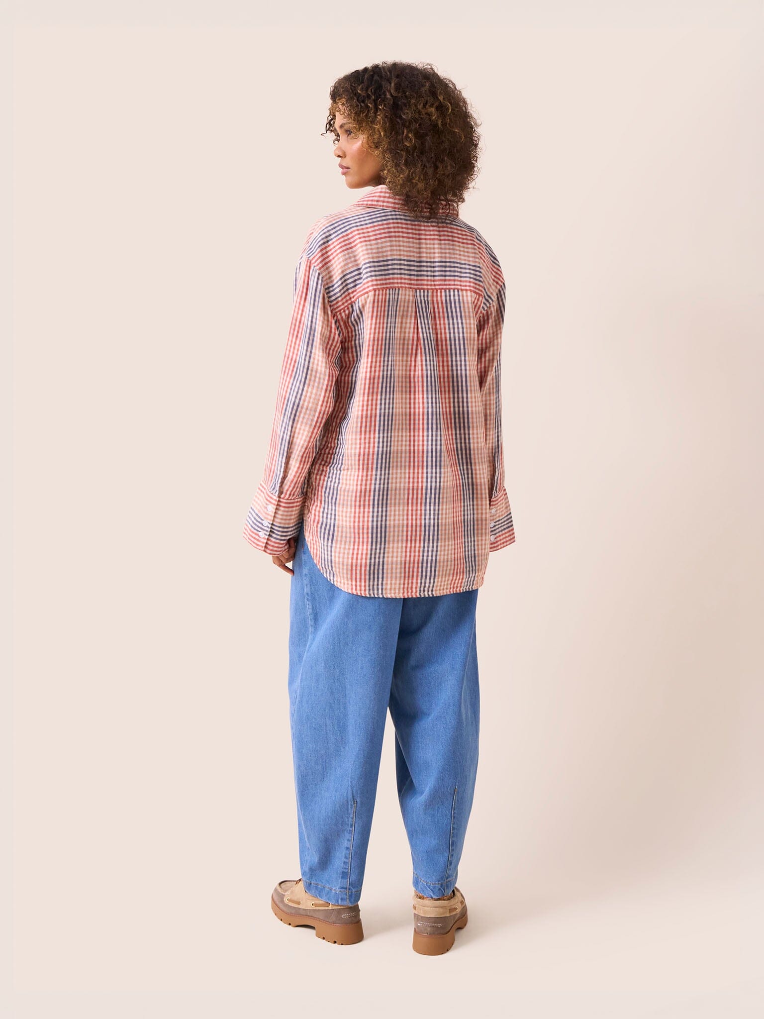 Beaumont Cotton Shirt in Multi Check Shirts- Gandys